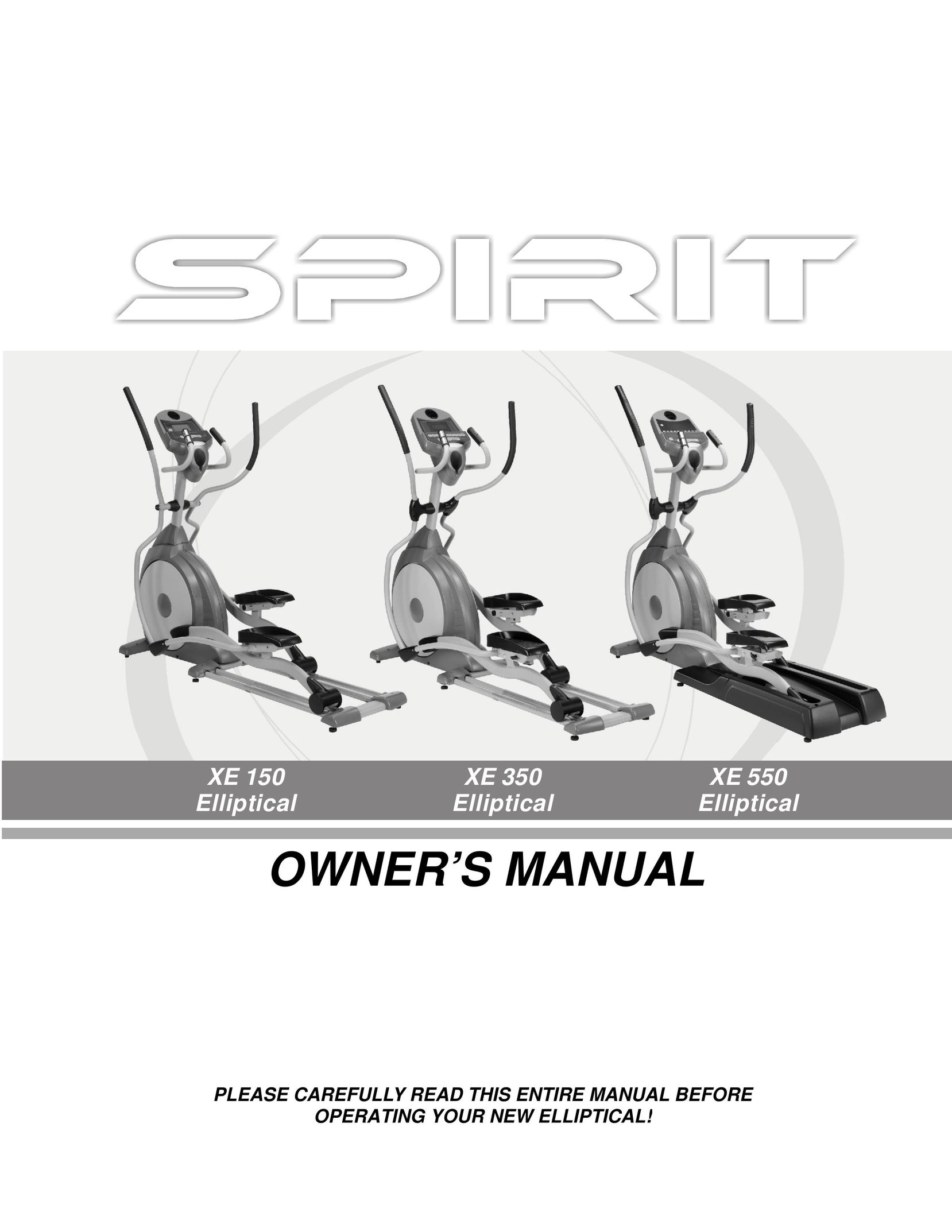 Spirit XE150 Home Gym User Manual