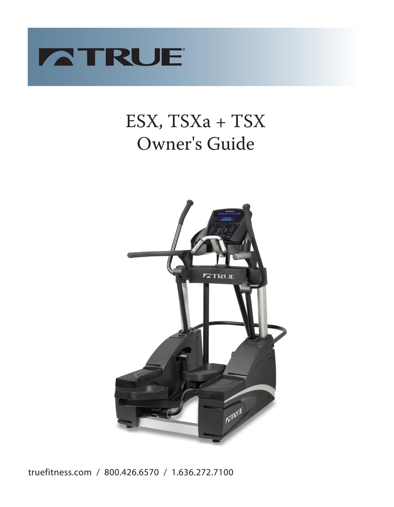 True Fitness TSXa Home Gym User Manual