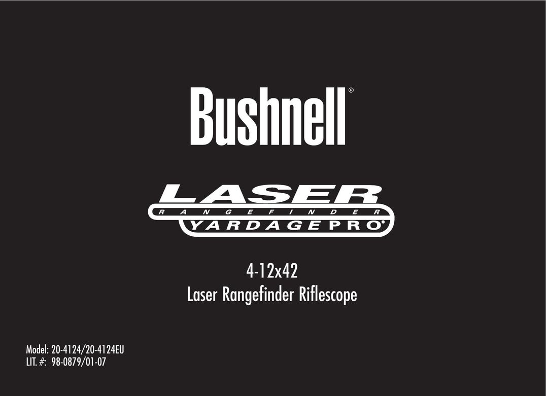 Bushnell 20-4124EU Hunting Equipment User Manual