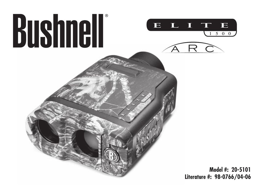Bushnell 20-5101 Hunting Equipment User Manual