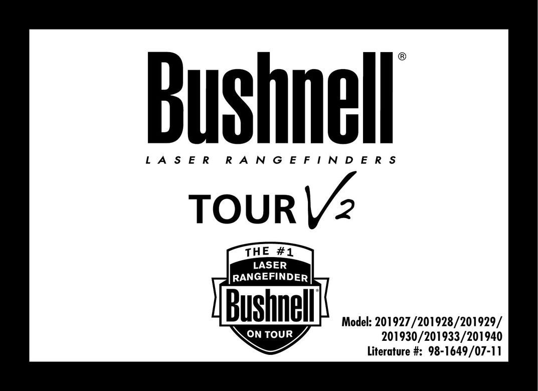 Bushnell 201927 Hunting Equipment User Manual