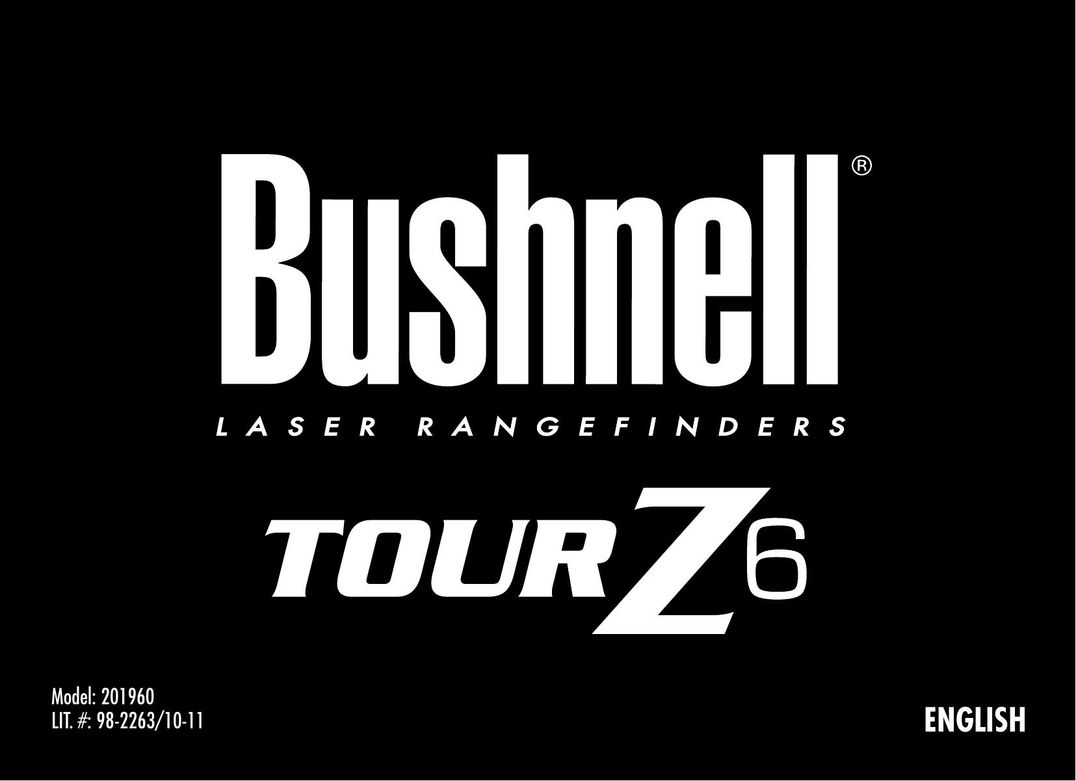Bushnell 201960 Hunting Equipment User Manual