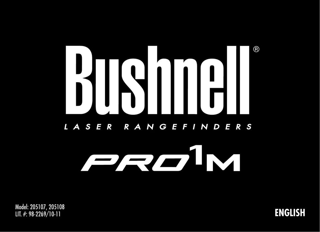 Bushnell 205107 Hunting Equipment User Manual