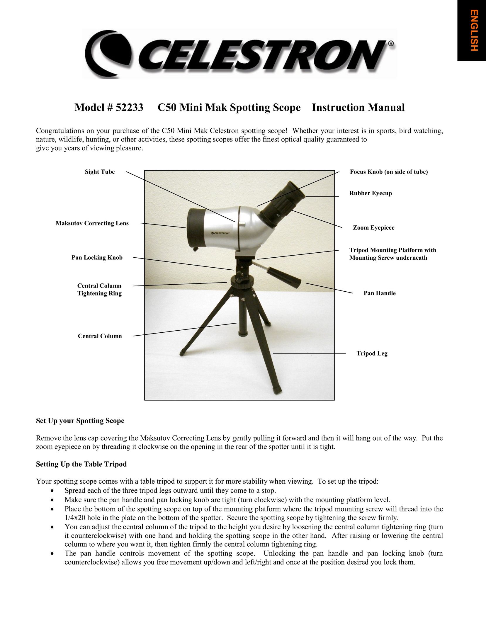 Celestron 52233 Hunting Equipment User Manual