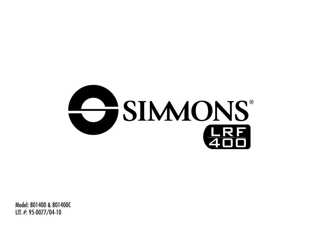 Simmons Optics 801400 Hunting Equipment User Manual