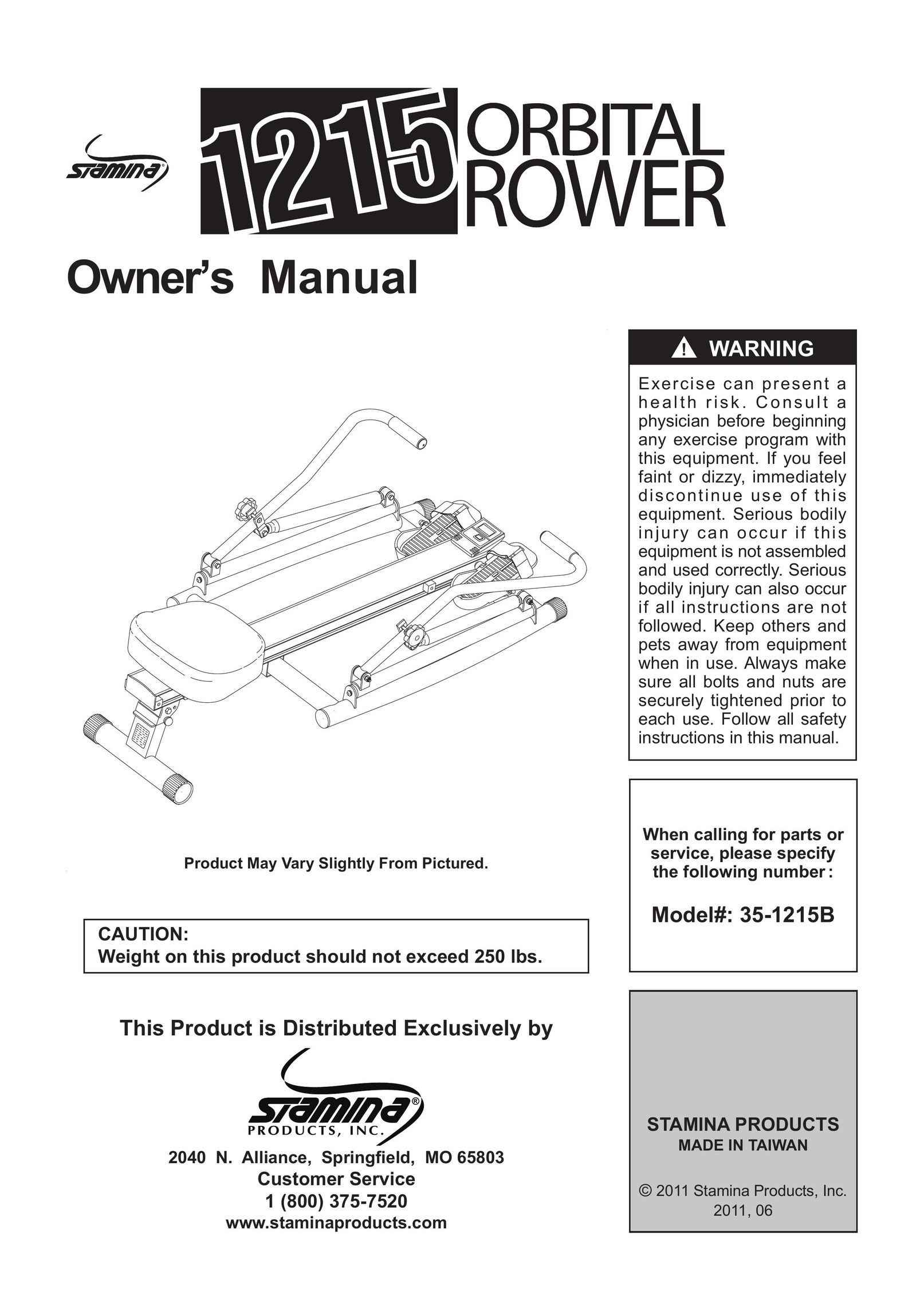 Sears 35-1215B Rowing Machine User Manual