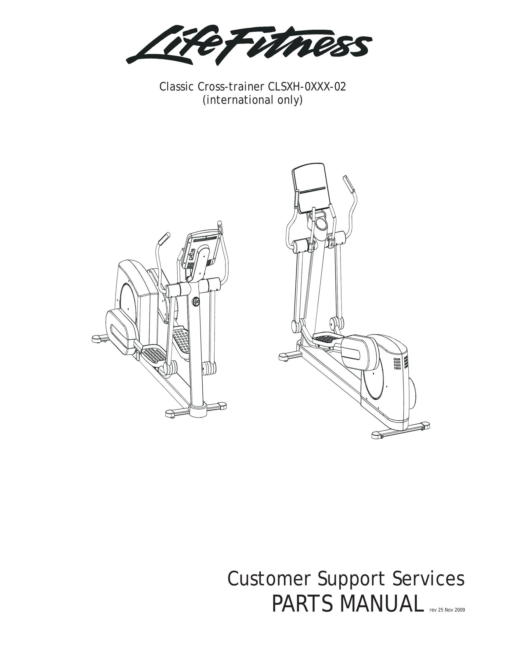Life Fitness clsxh-oxxx-02 Stepper Machine User Manual