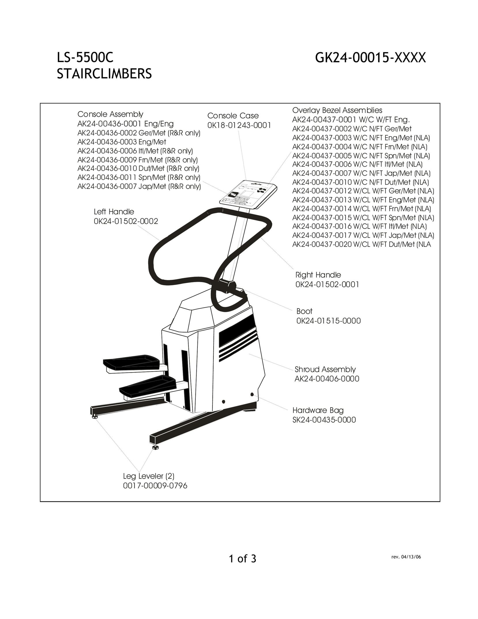 Life Fitness LS-5500C Stepper Machine User Manual