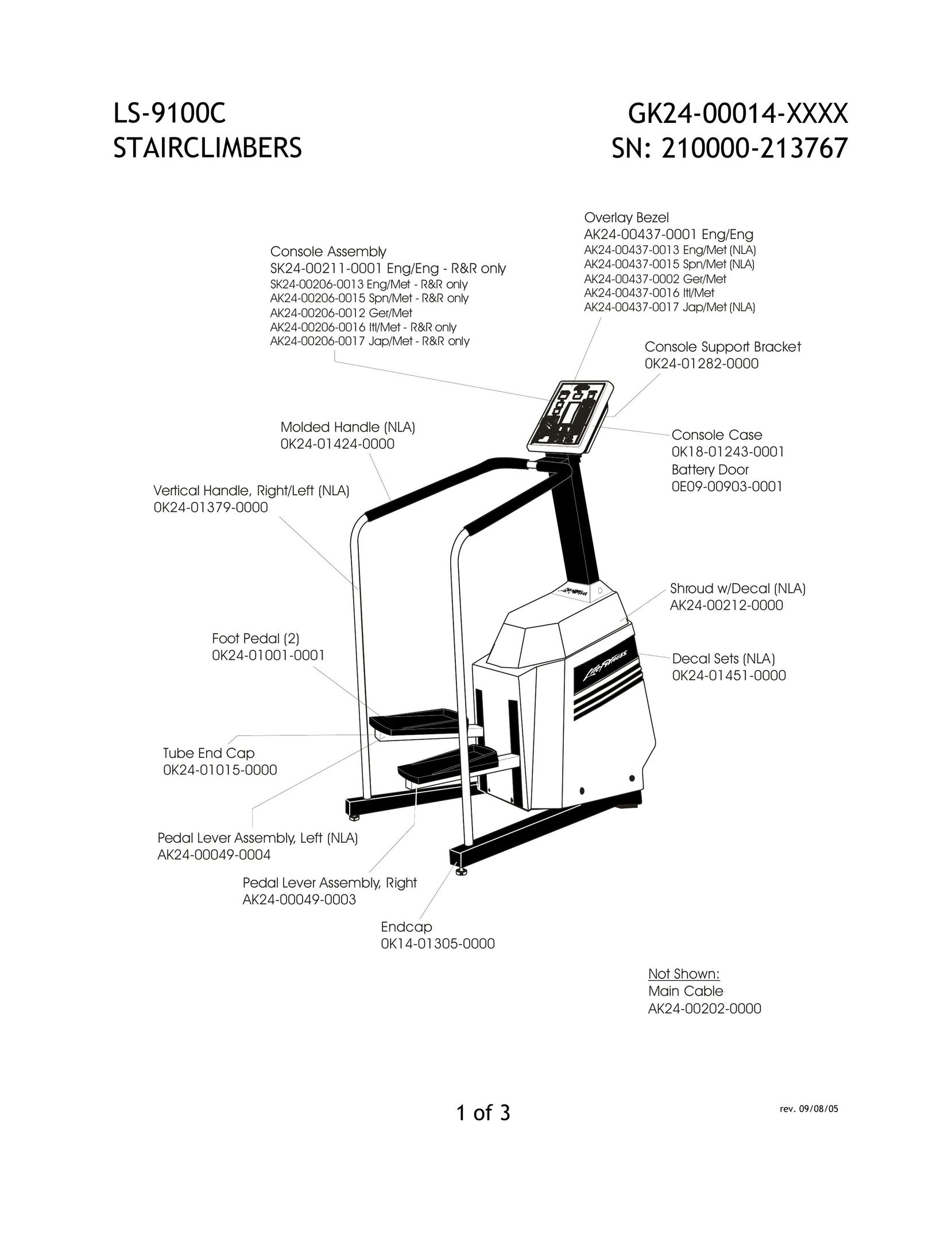 Life Fitness LS-9100C Stepper Machine User Manual