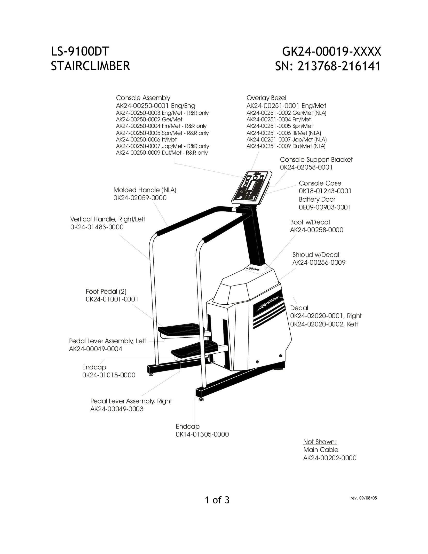 Life Fitness LS-9100DT Stepper Machine User Manual