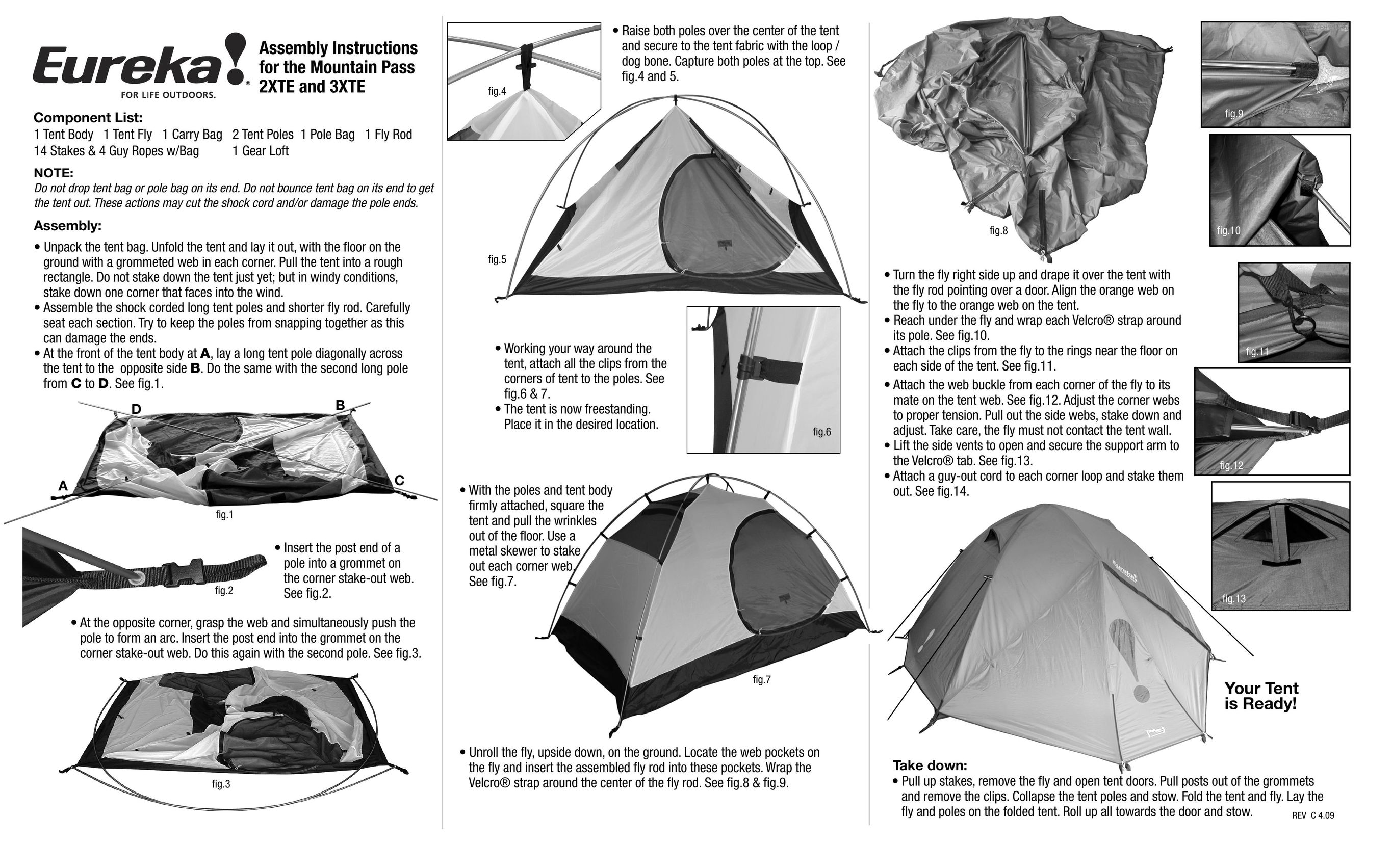 Eureka! Tents 2XTE Tent User Manual