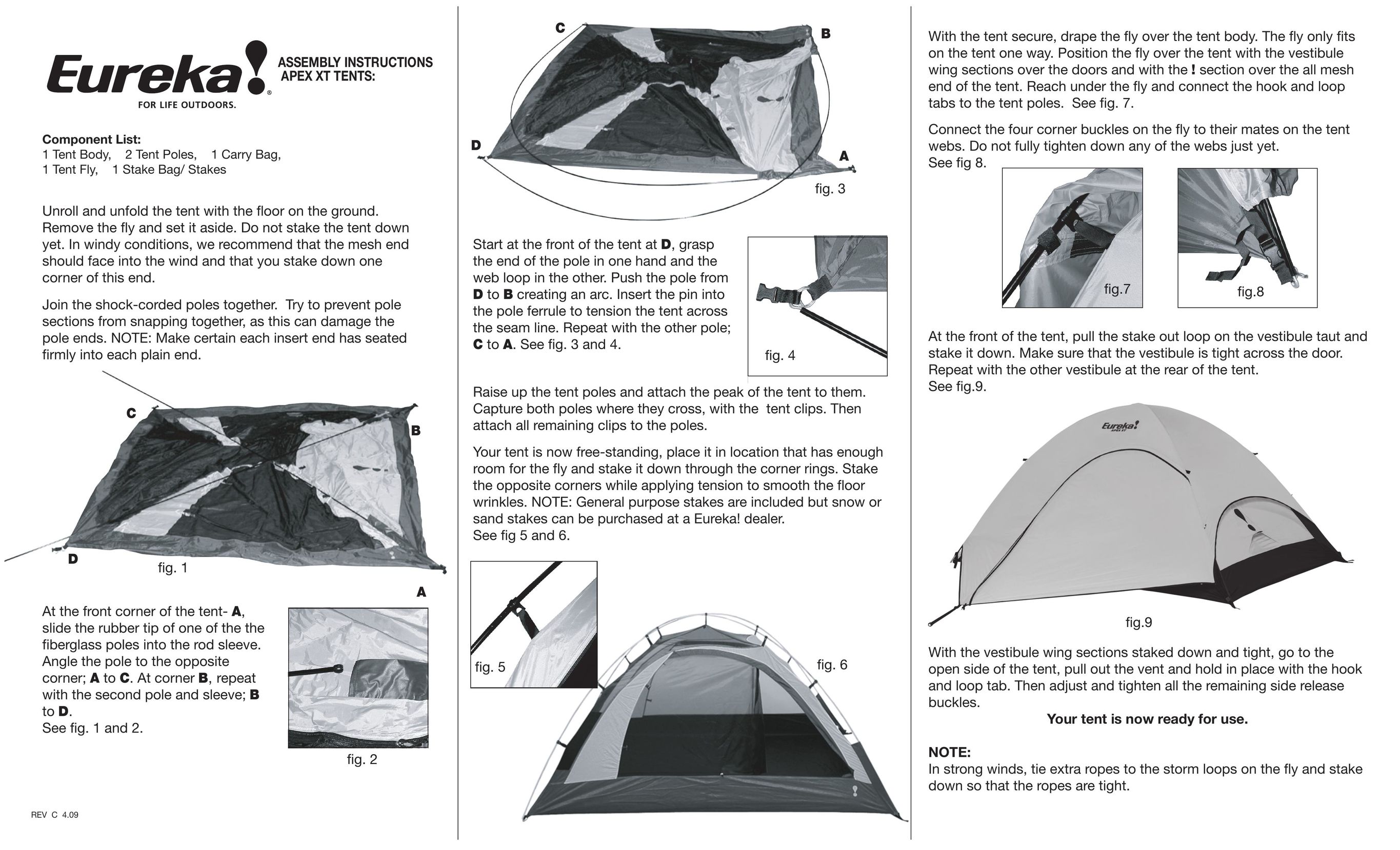 Eureka! Tents Apex XT Tent User Manual