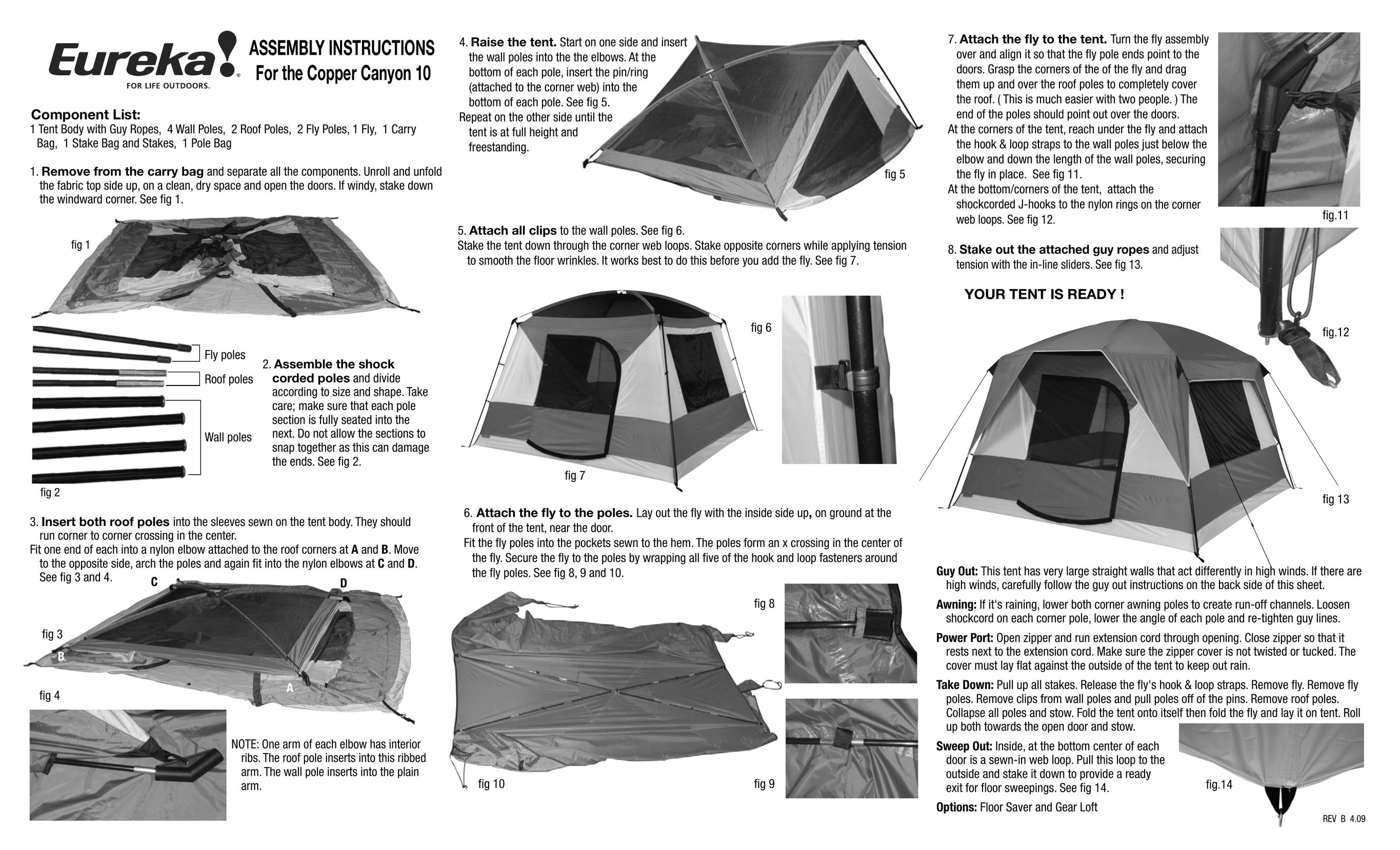 Eureka! Tents Copper Canyon 10 Tent User Manual
