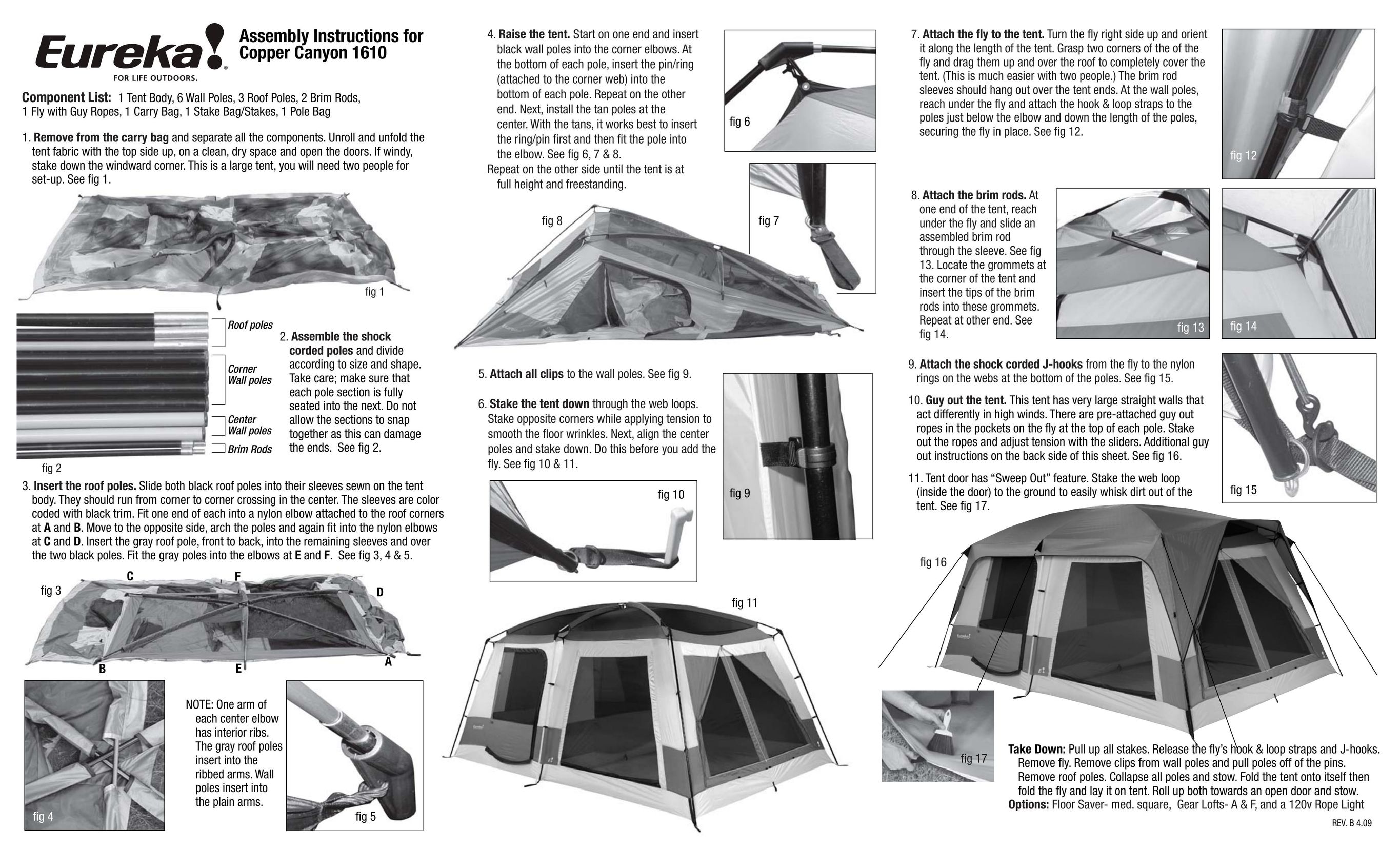 Eureka! Tents Copper Canyon 1610 Tent User Manual