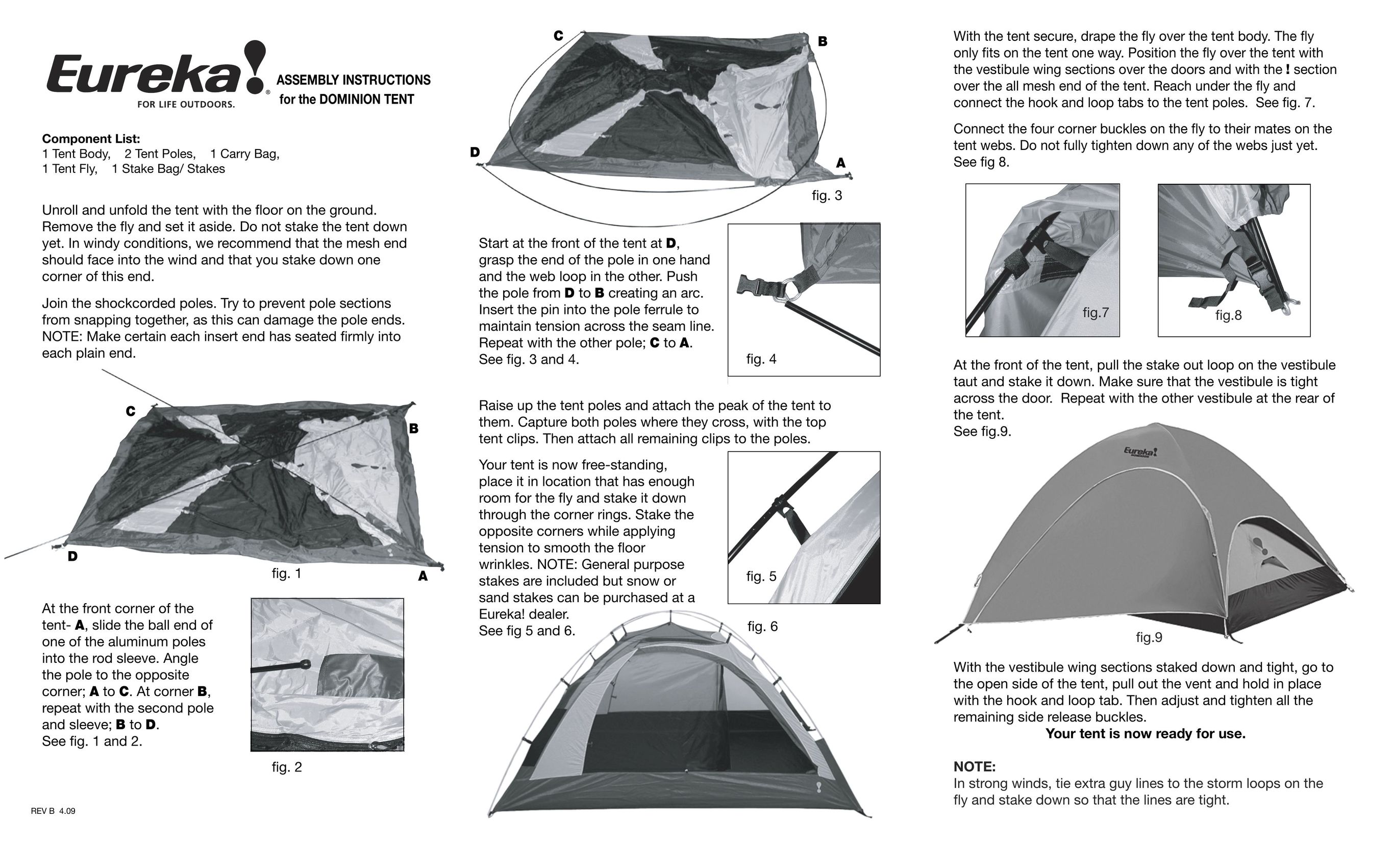 Eureka! Tents Dominion Tent User Manual