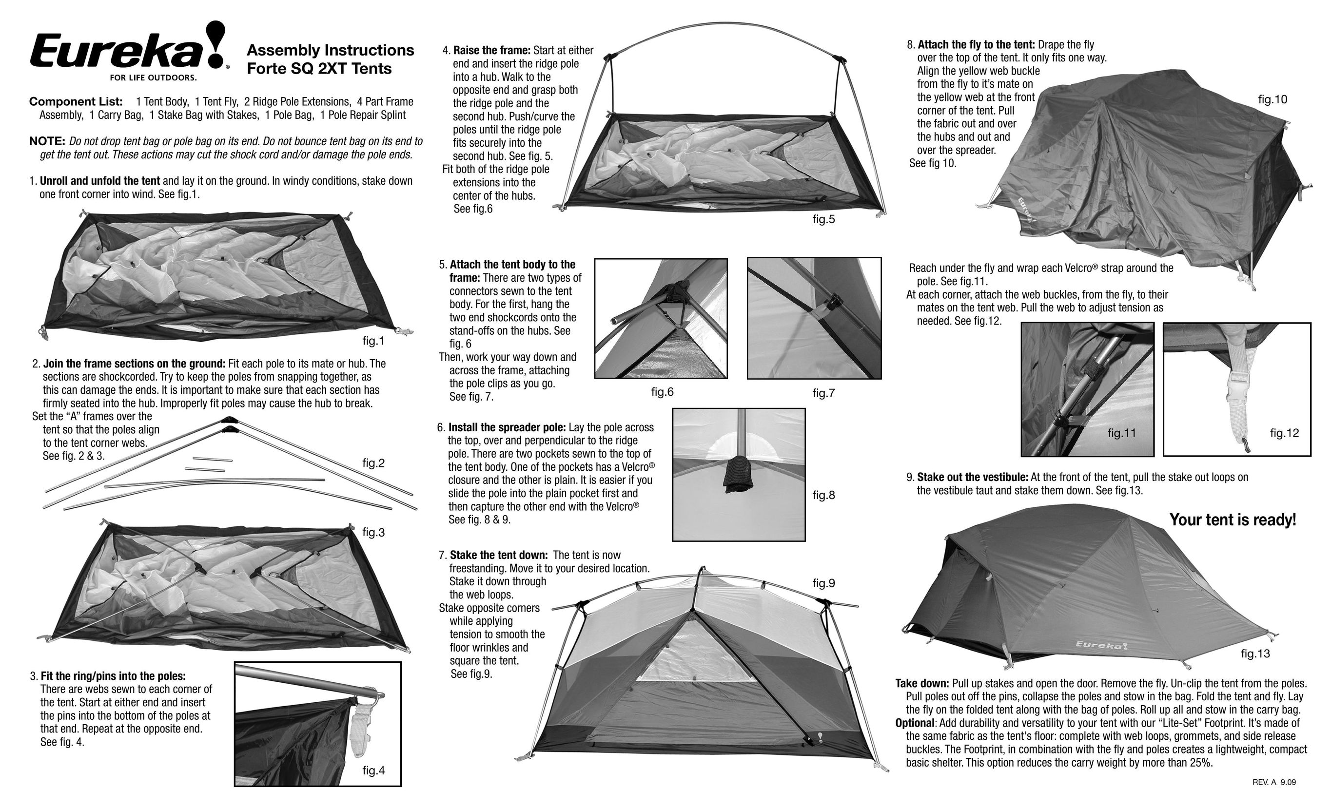 Eureka! Tents Forte SQ 2XT Tent User Manual