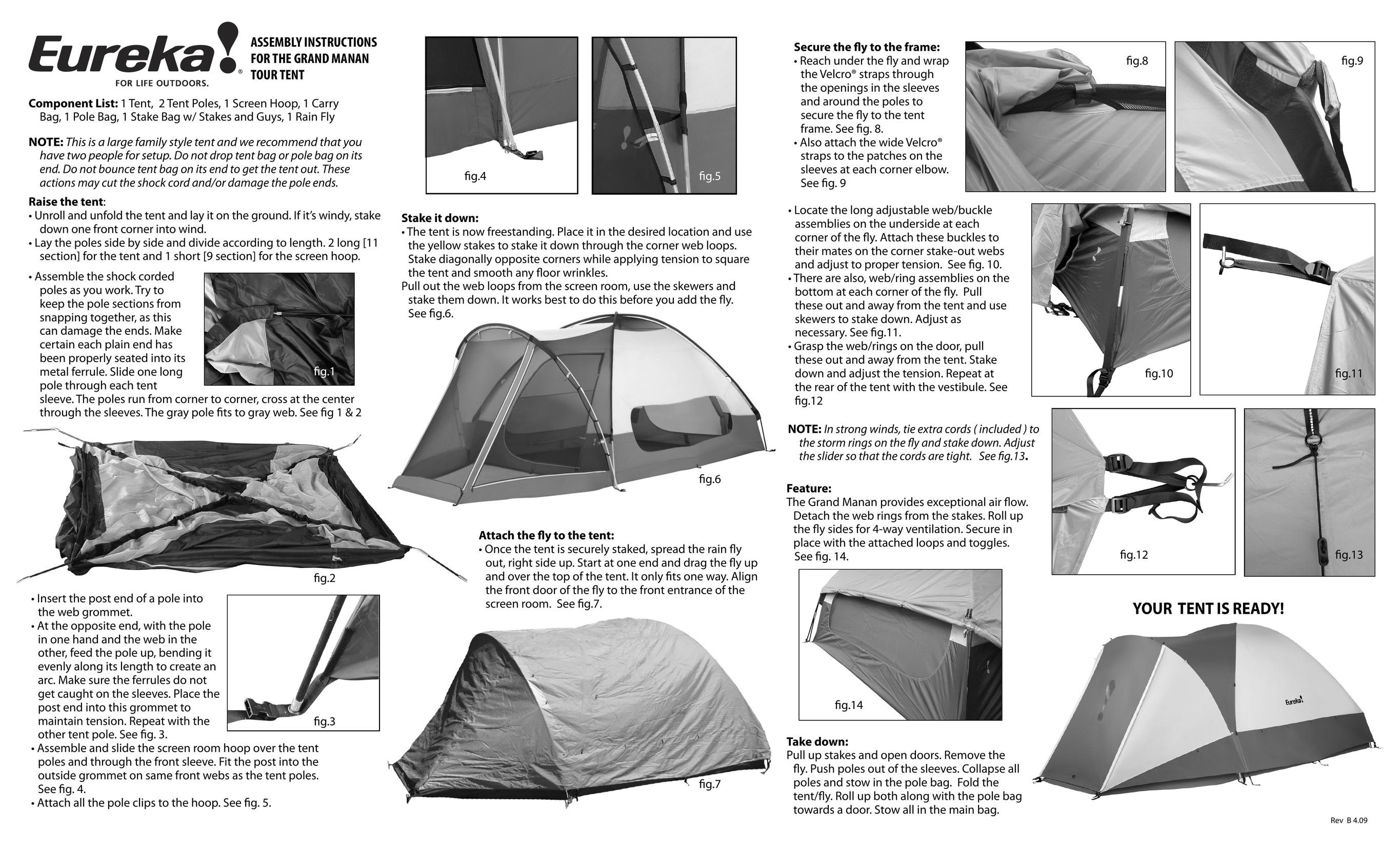 Eureka! Tents Grand Manan Tour Tent User Manual