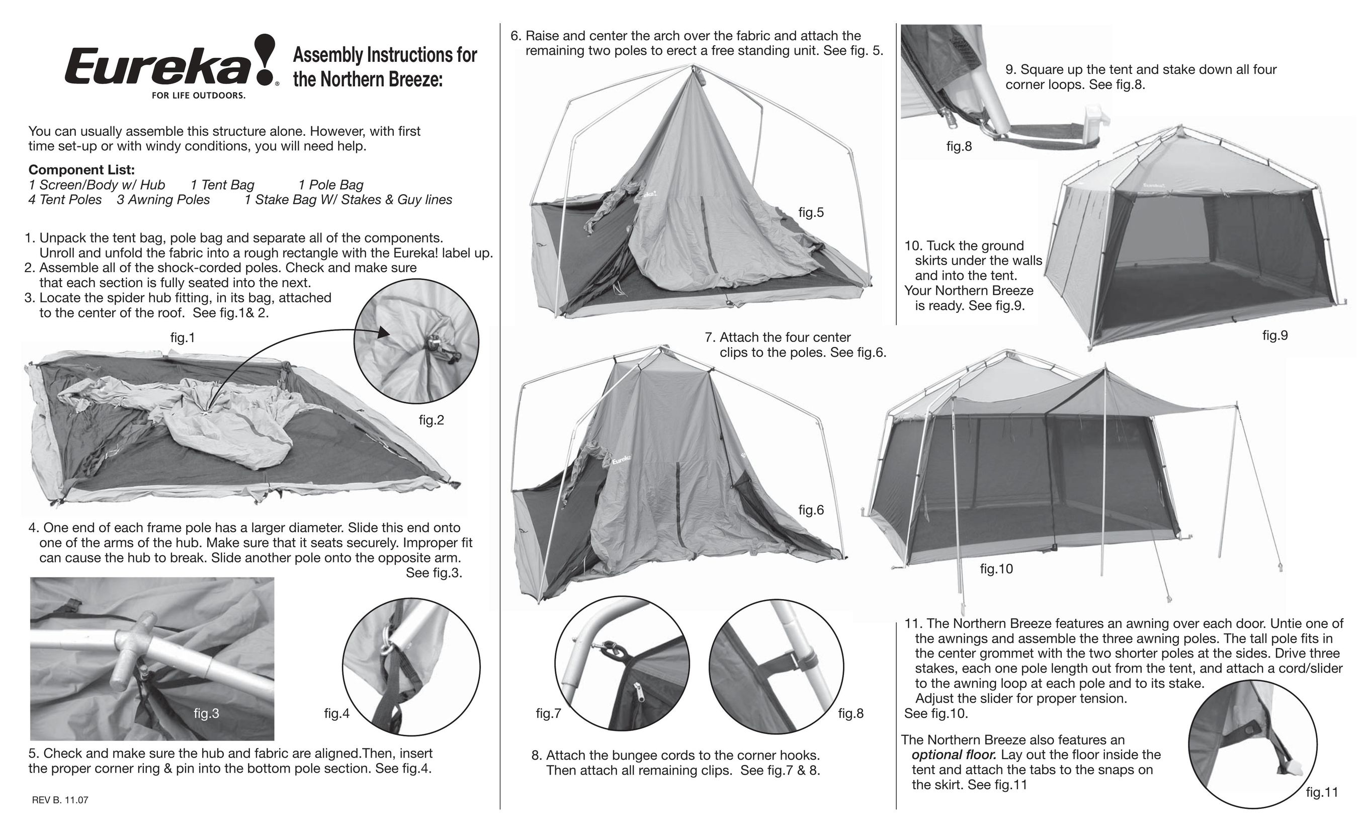 Eureka! Tents Northern Breeze Tent User Manual