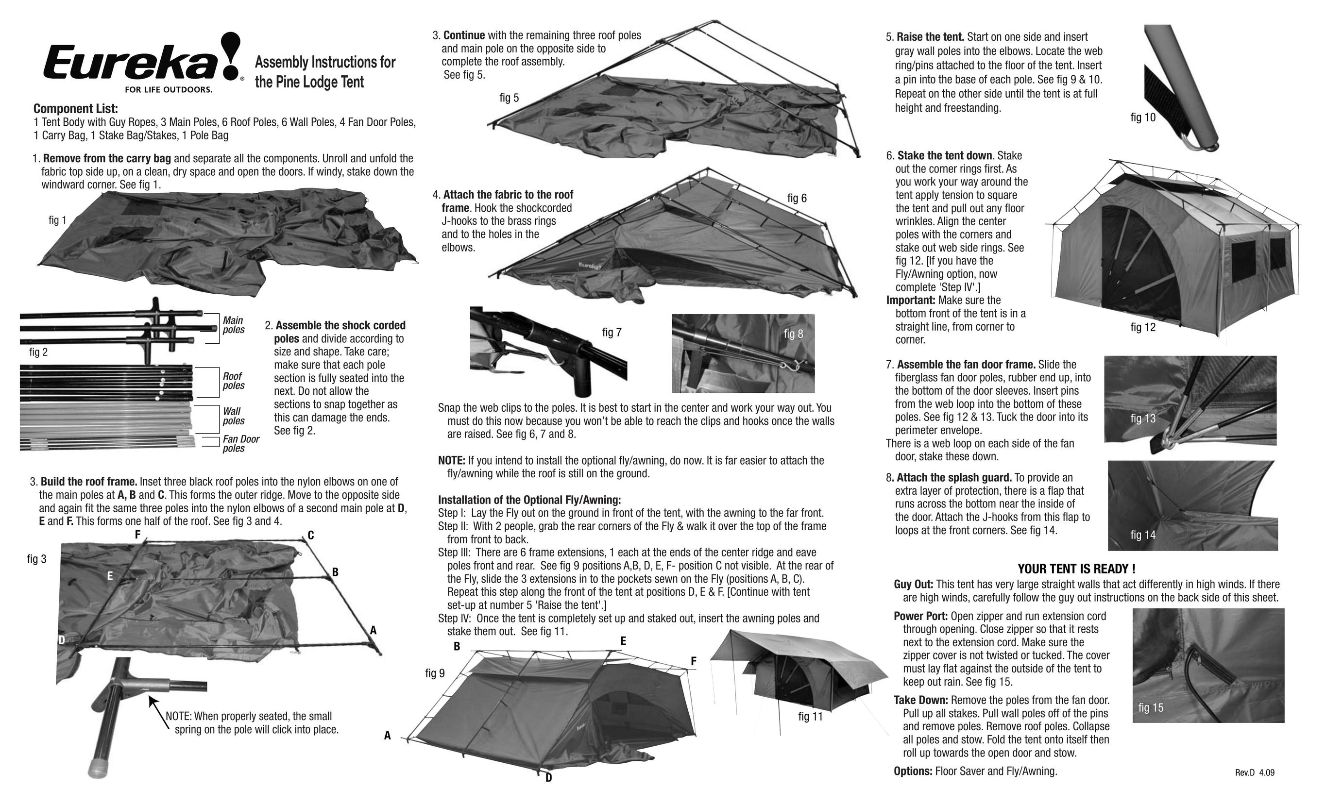 Eureka! Tents Pine Lodge Tent User Manual
