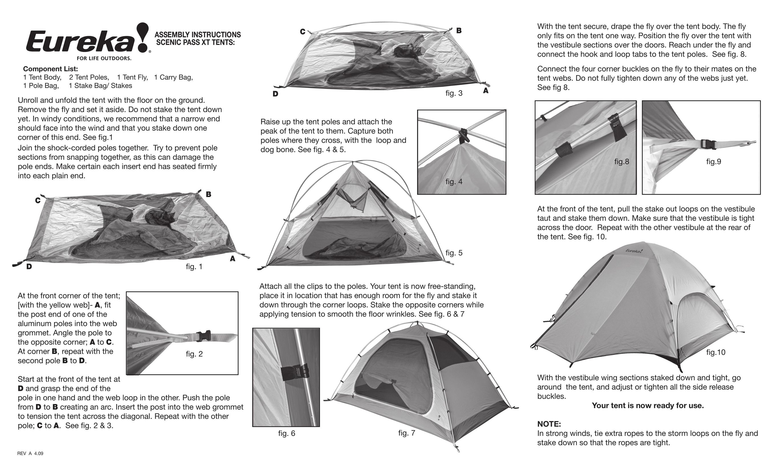 Eureka! Tents Scenic Pass XT Tent User Manual