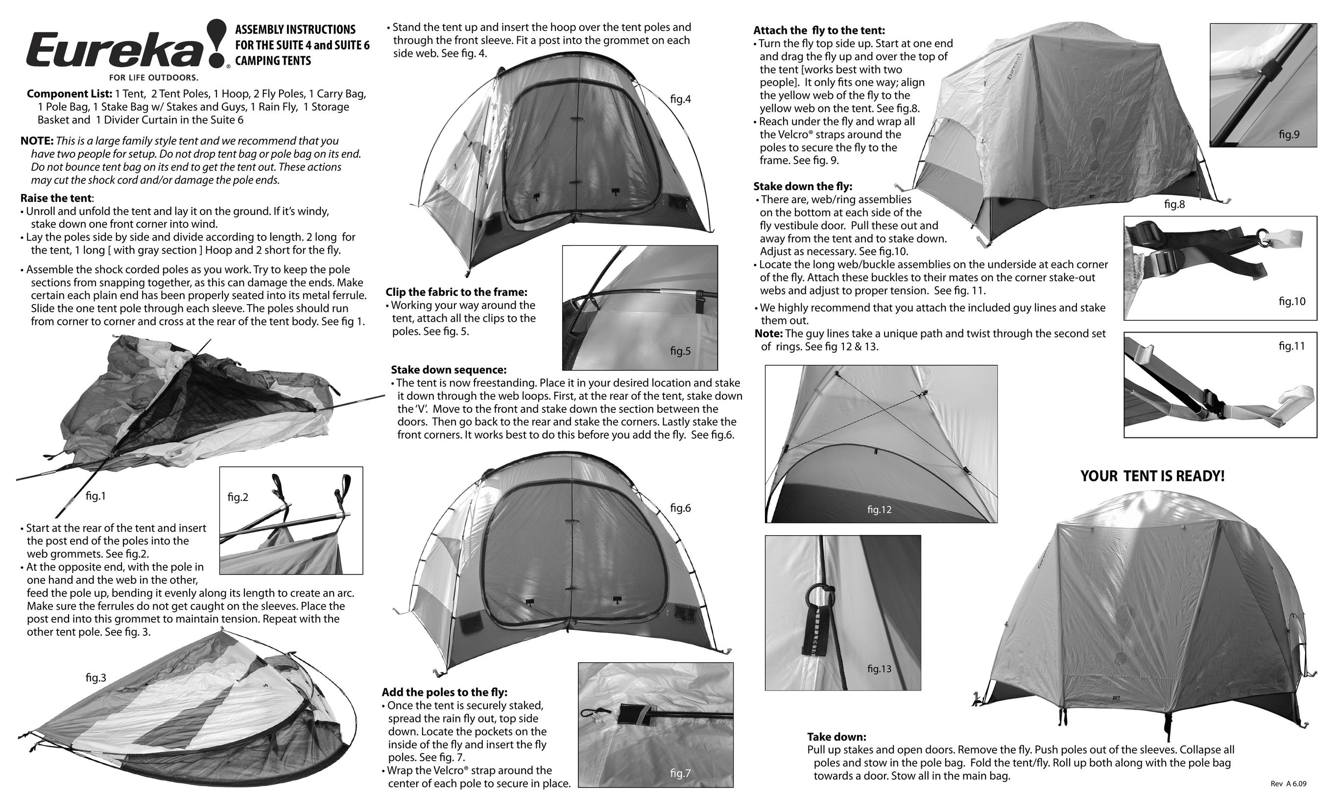 Eureka! Tents Suite 4 Tent User Manual
