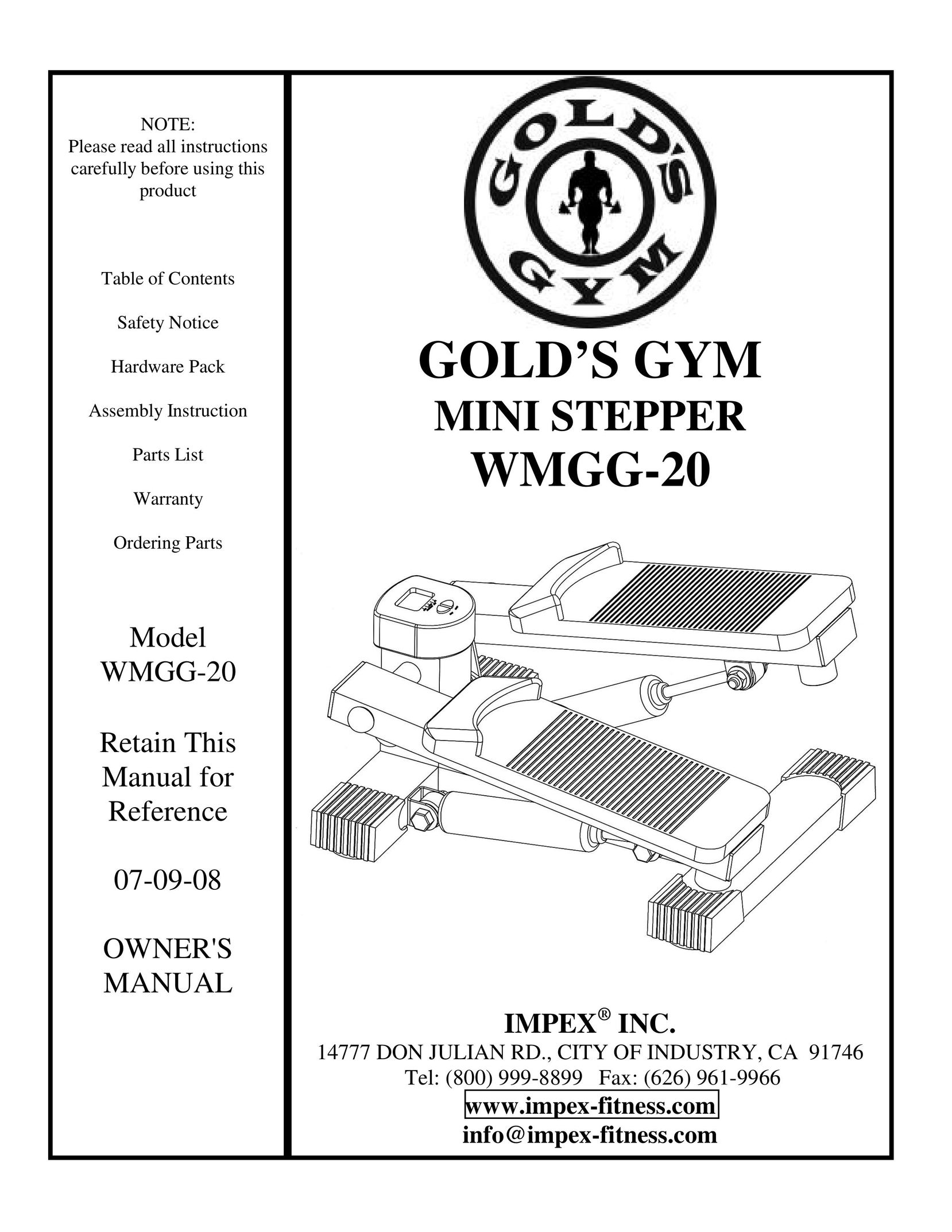 Impex WMGG-20 Tent User Manual