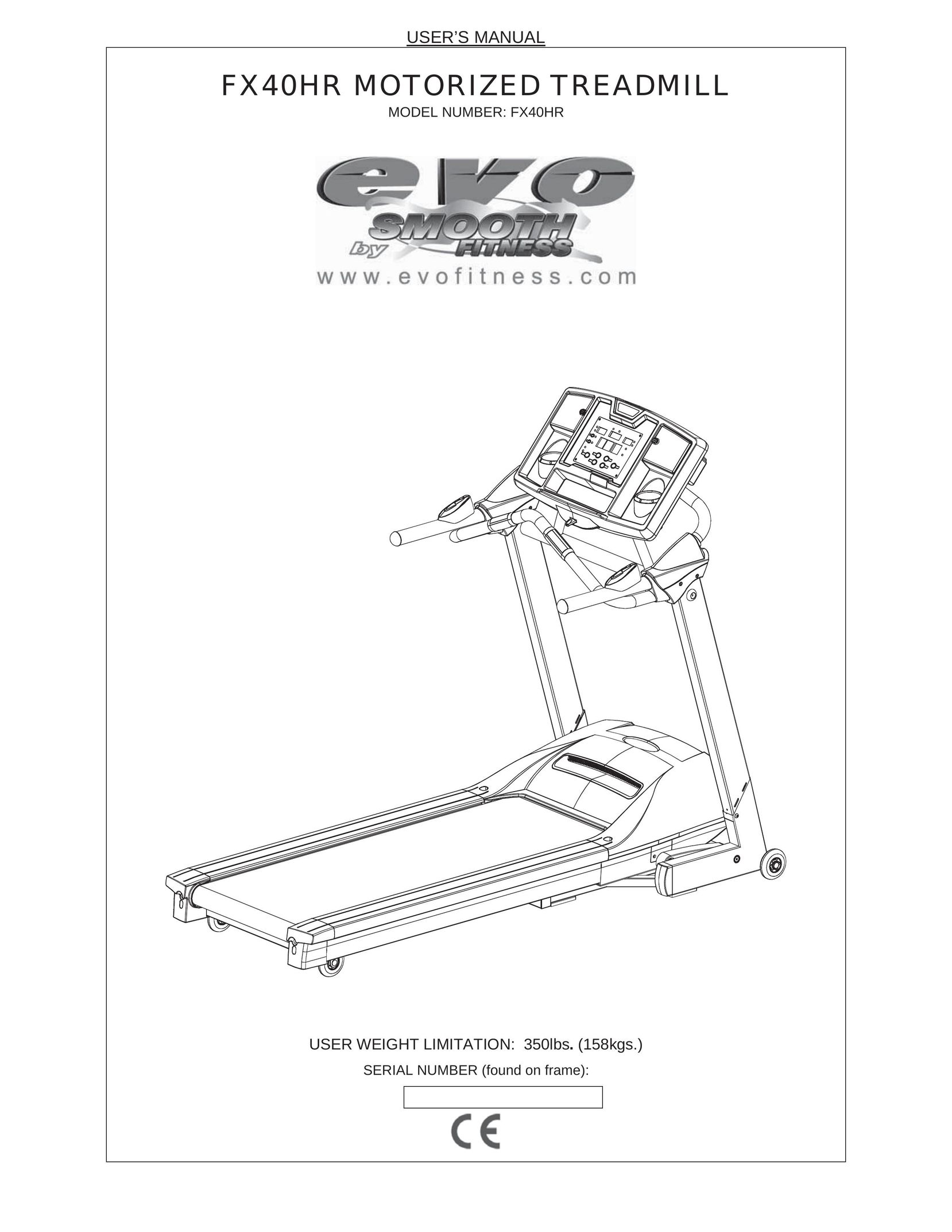 Evo Fitness FX40HR Treadmill User Manual