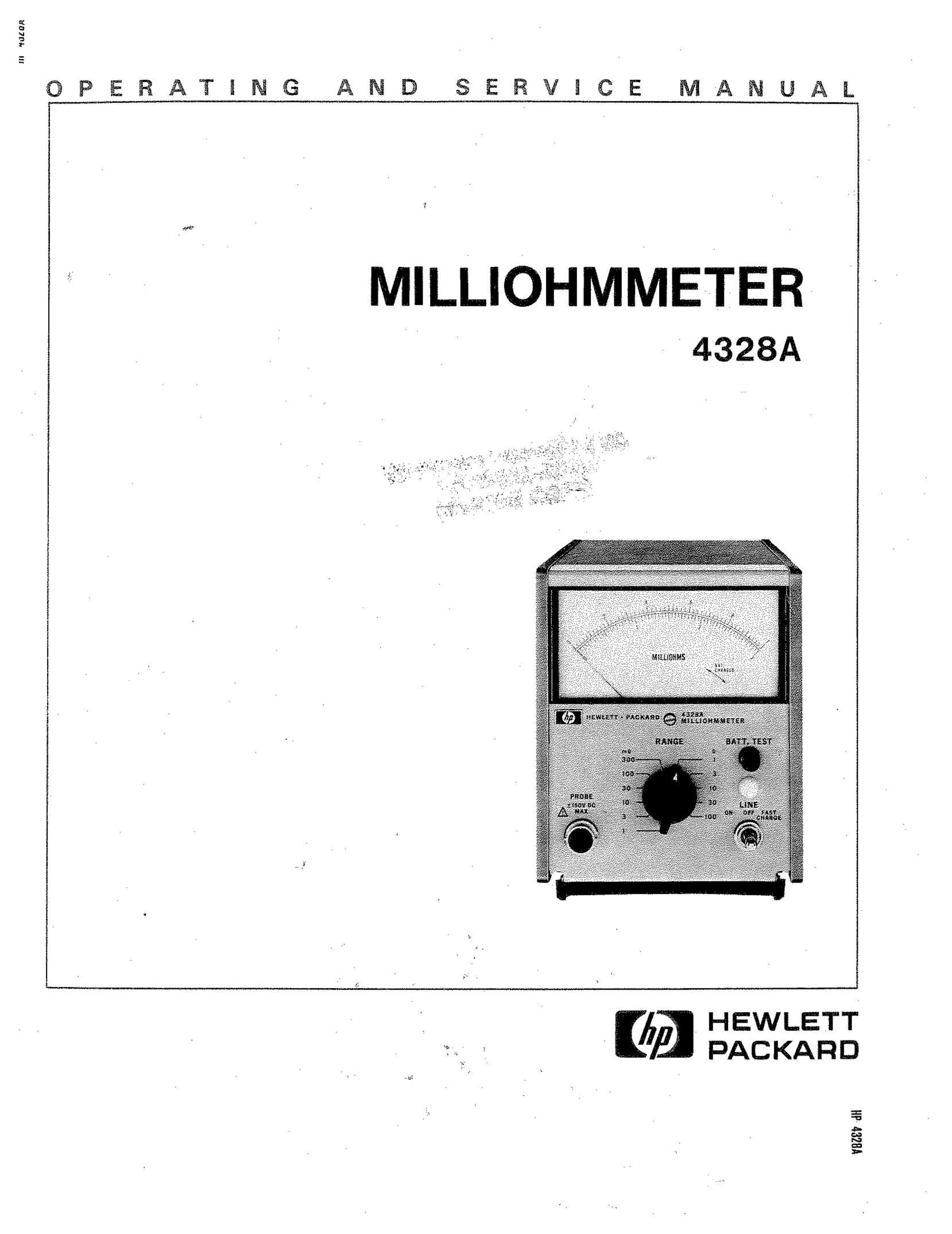 HP (Hewlett-Packard) 4328A Treadmill User Manual