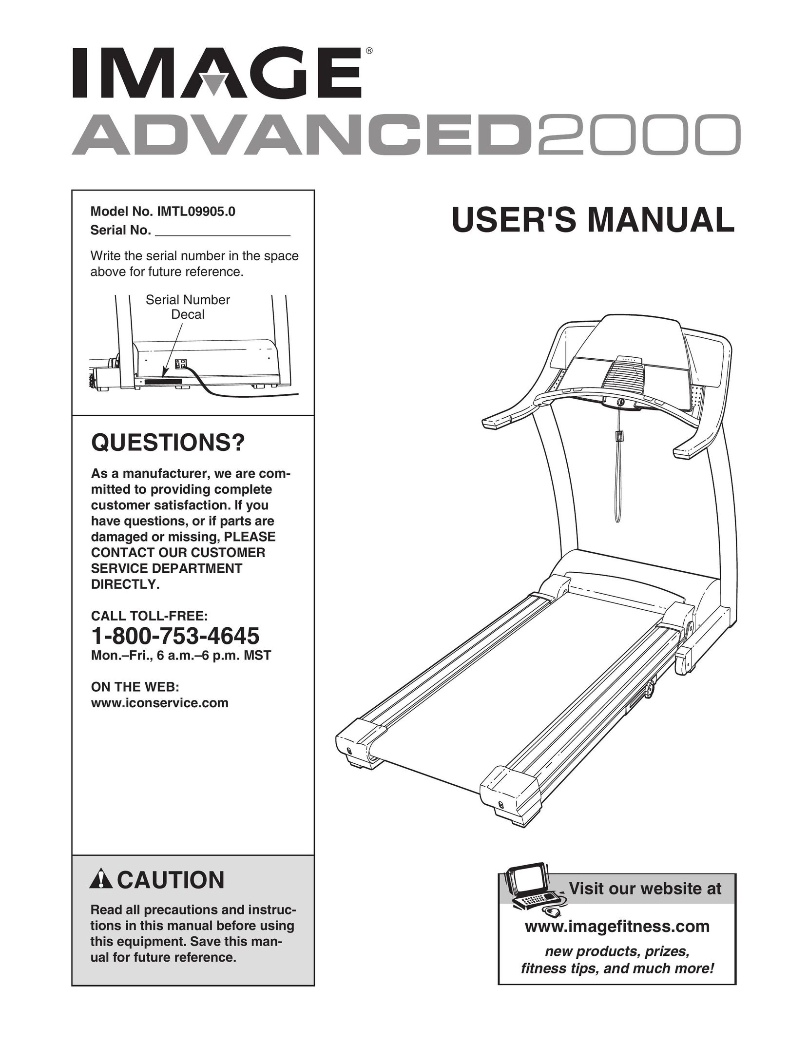 Image IMTL09905.0 Treadmill User Manual