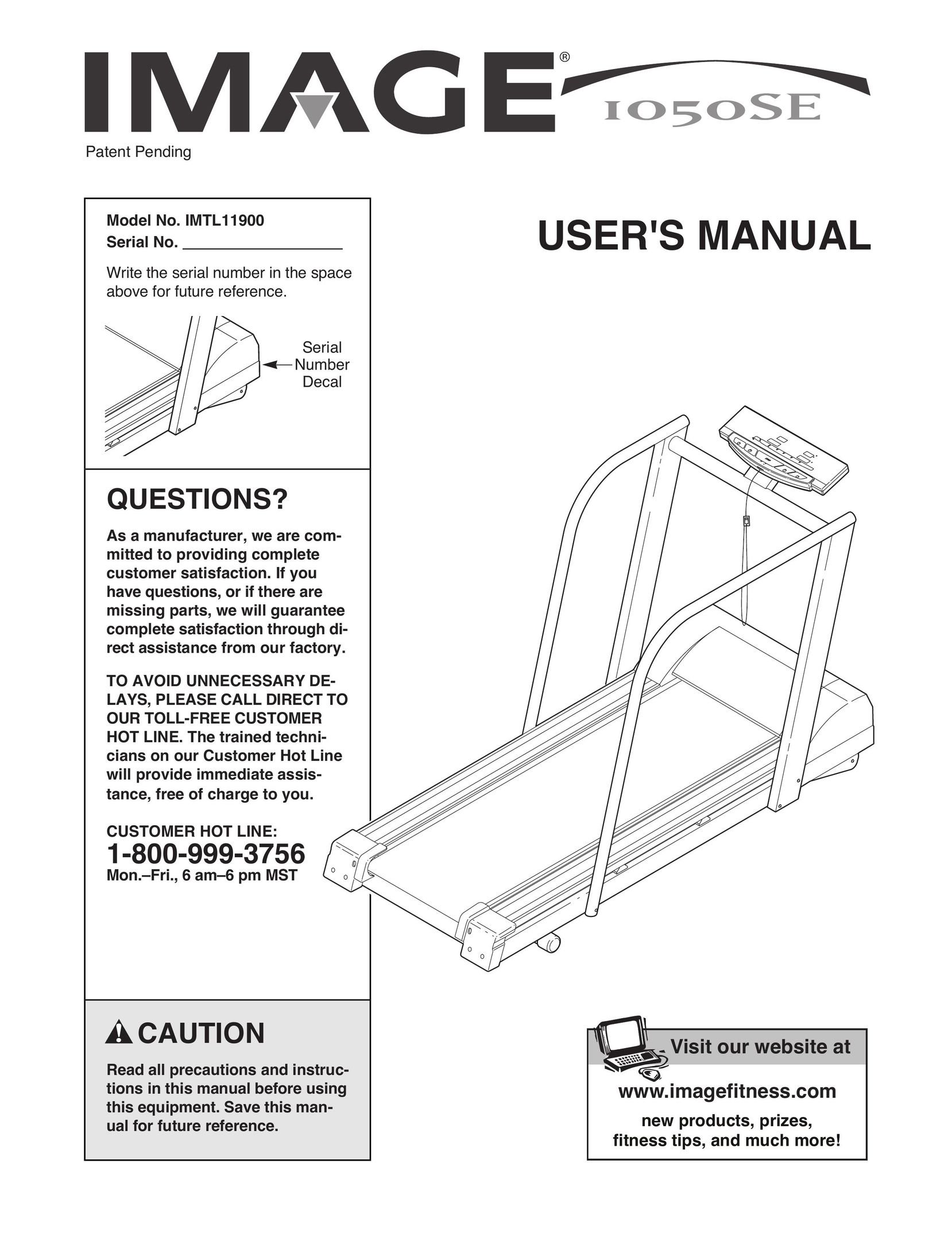Image IMTL11900 Treadmill User Manual