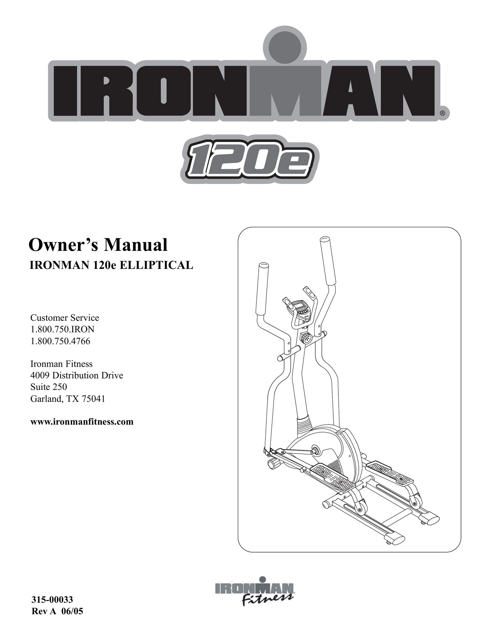 Ironman Fitness IRONMAN 120e Treadmill User Manual