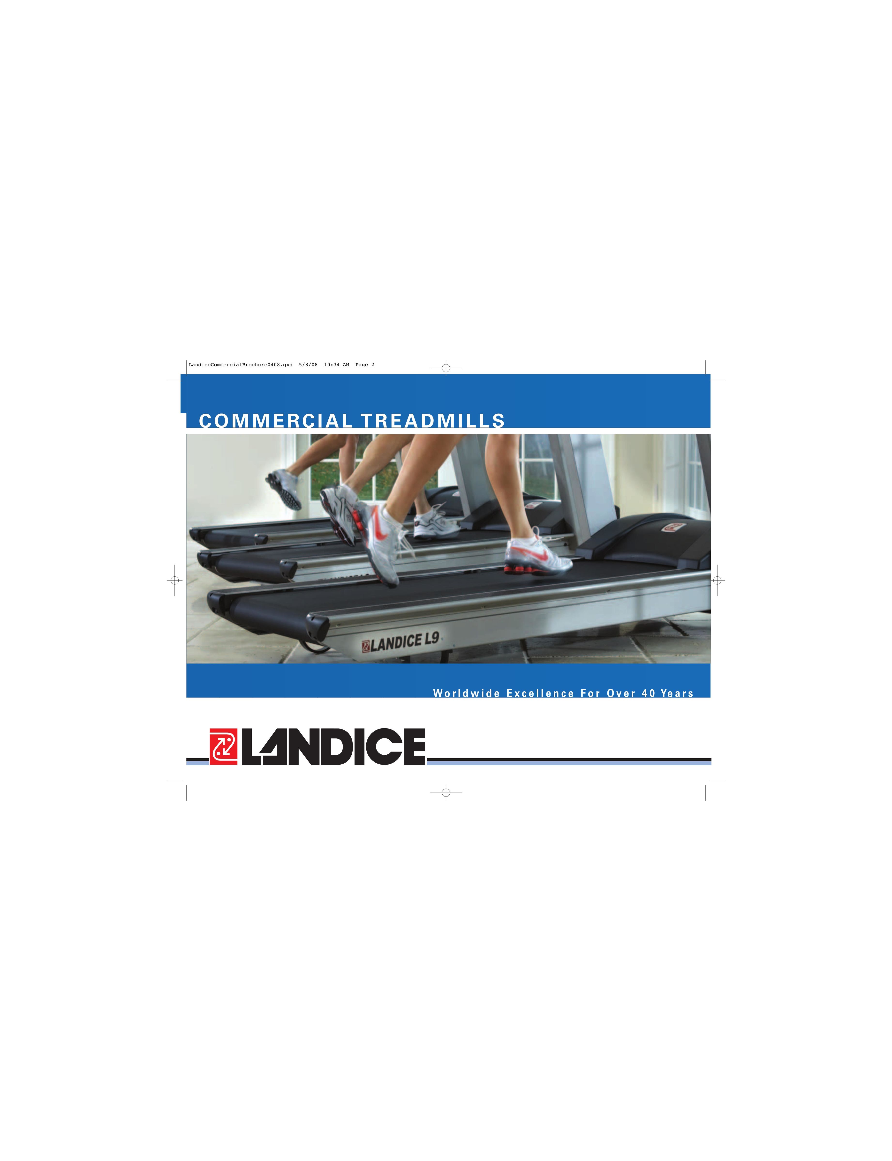 Landice L9 Treadmill User Manual
