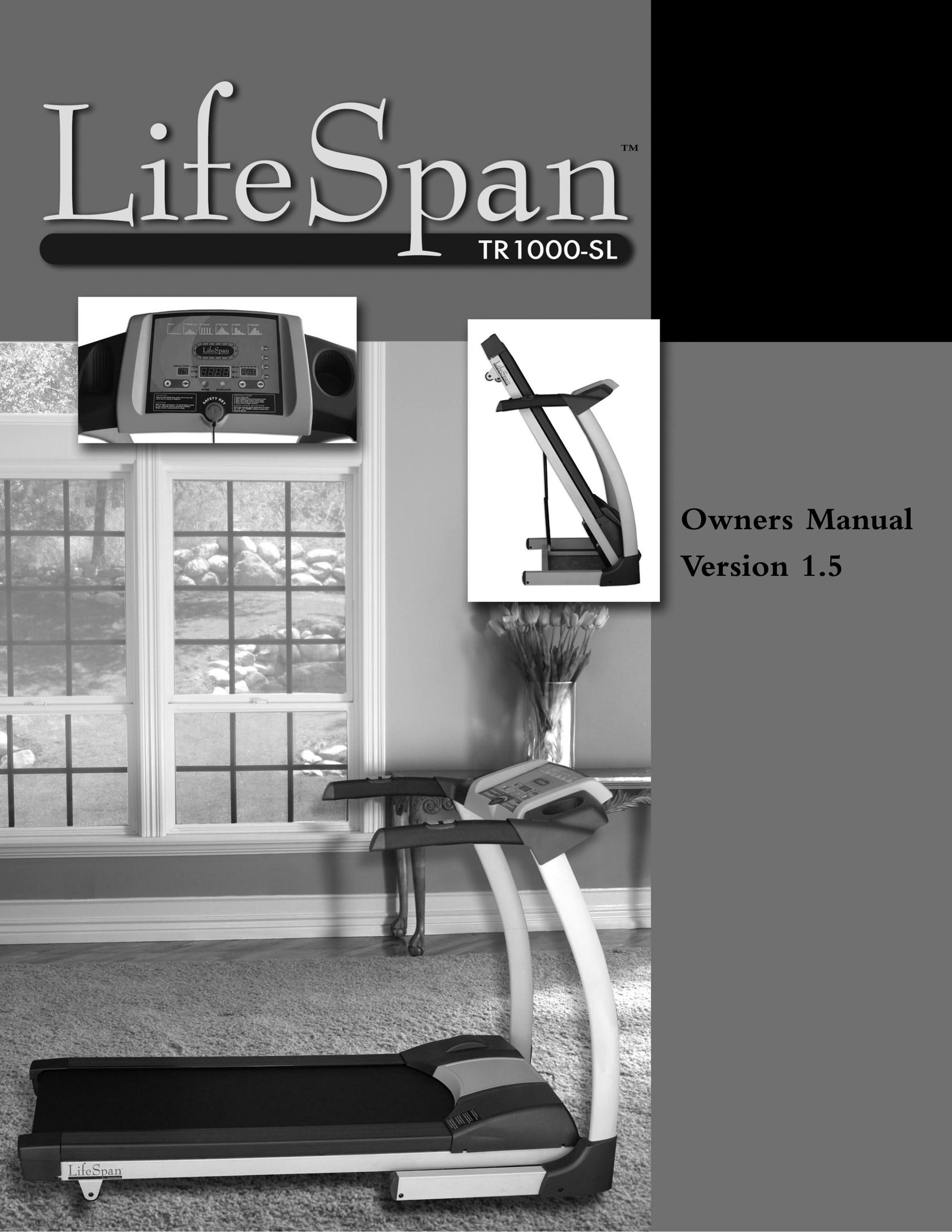 LifeSpan TR-100SL Treadmill User Manual