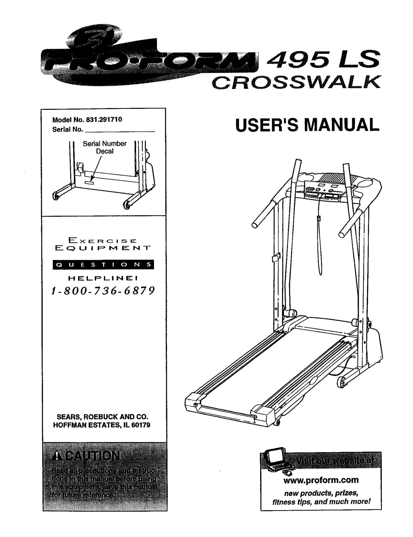 ProForm 495 LS Treadmill User Manual