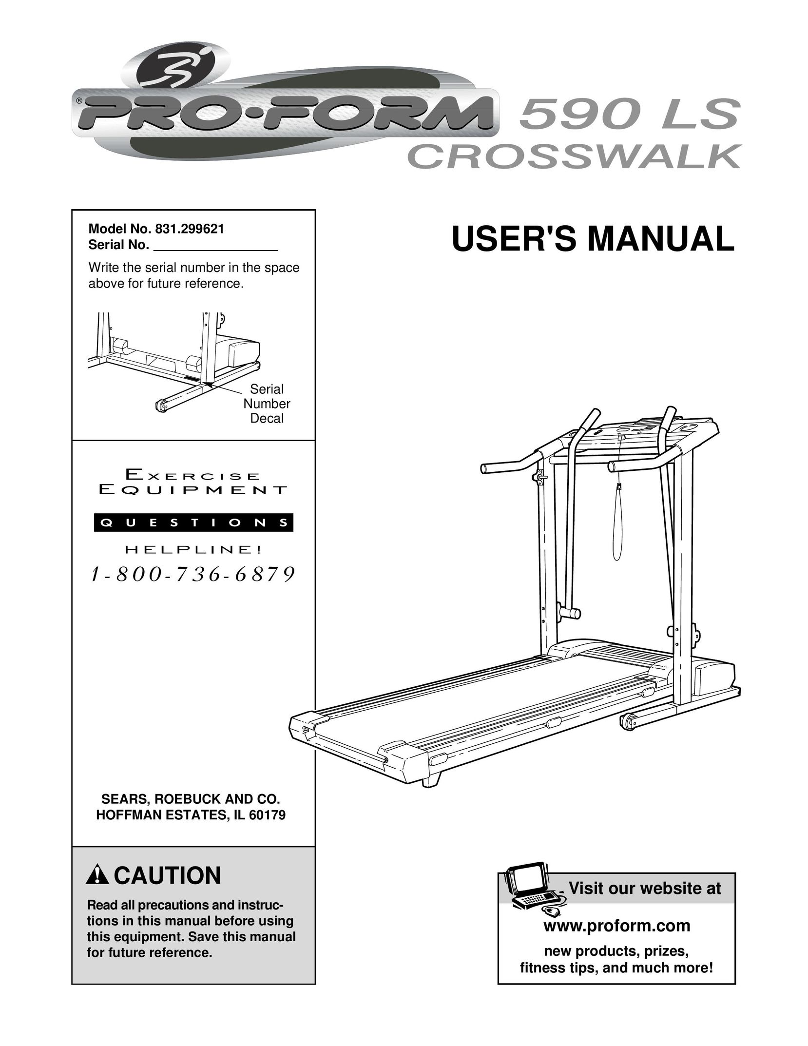 ProForm 590 LS Treadmill User Manual