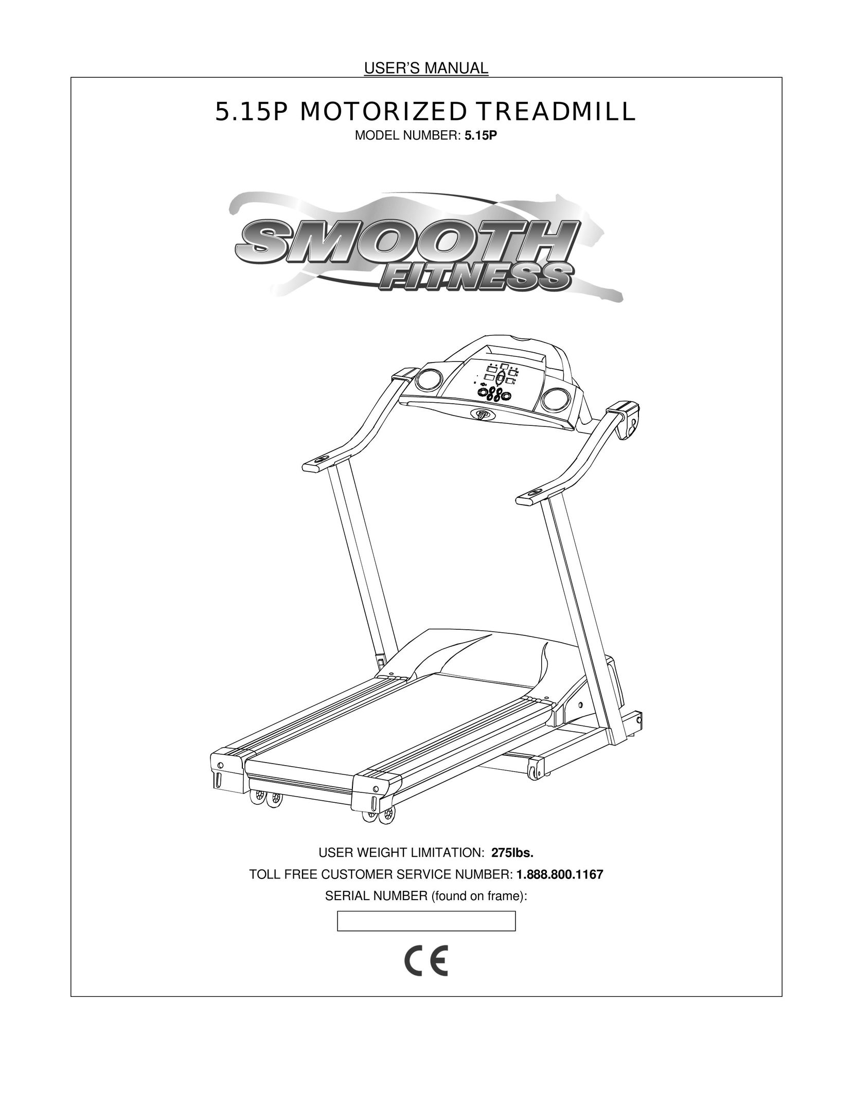 Smooth Fitness 5.15P Treadmill User Manual