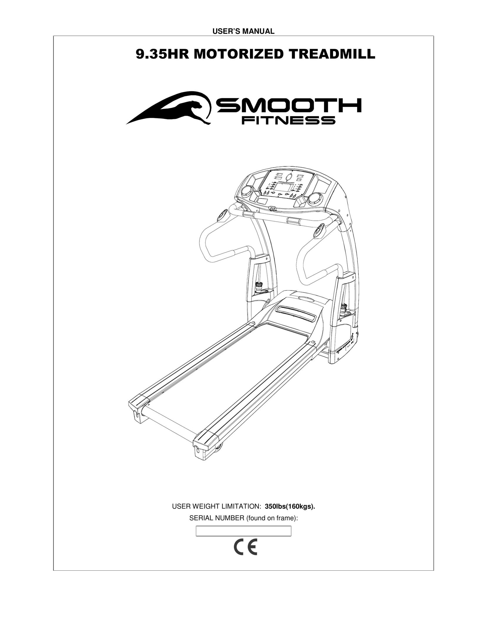 Smooth Fitness 9.35HR Treadmill User Manual