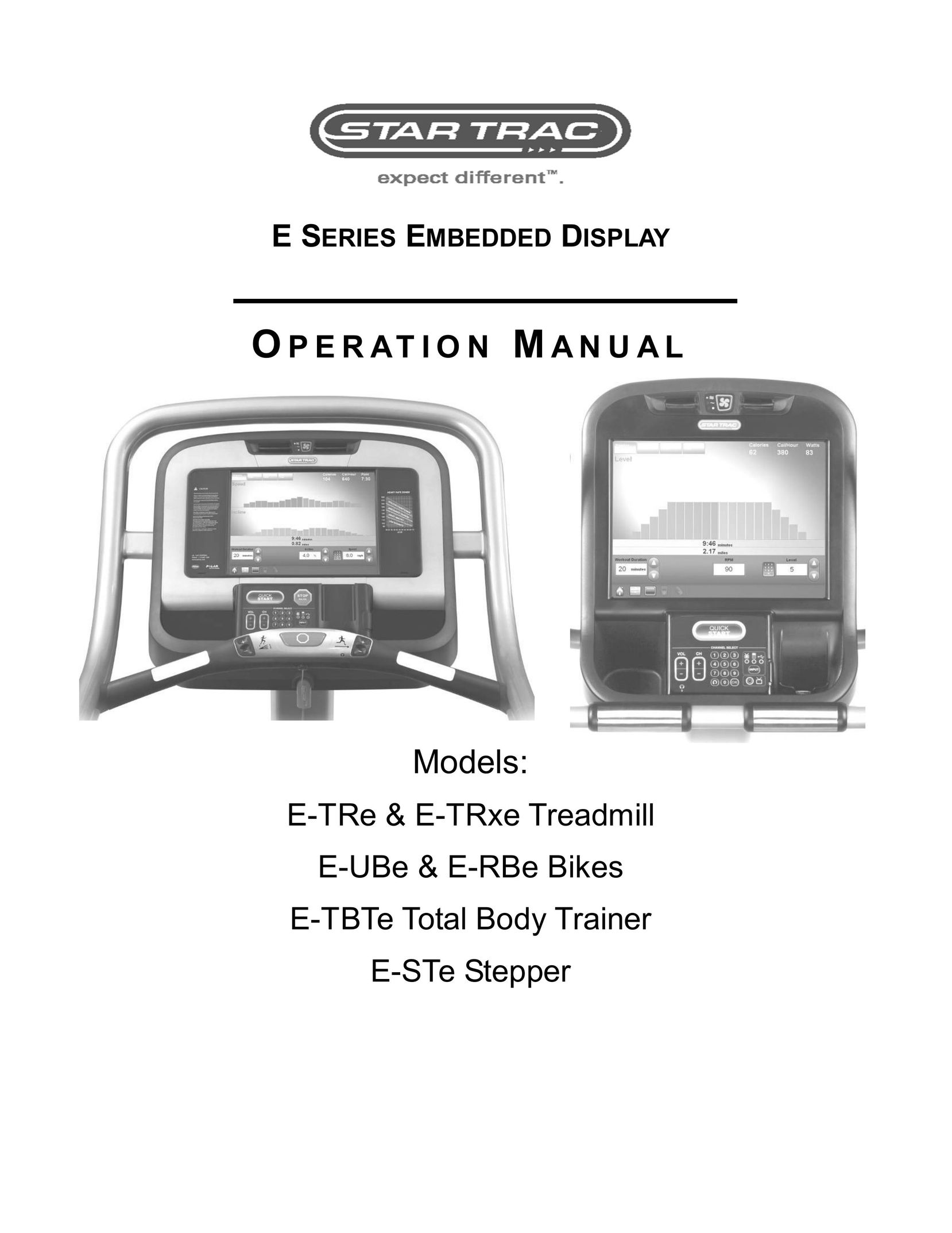 Star Trac E-TRXE Treadmill User Manual