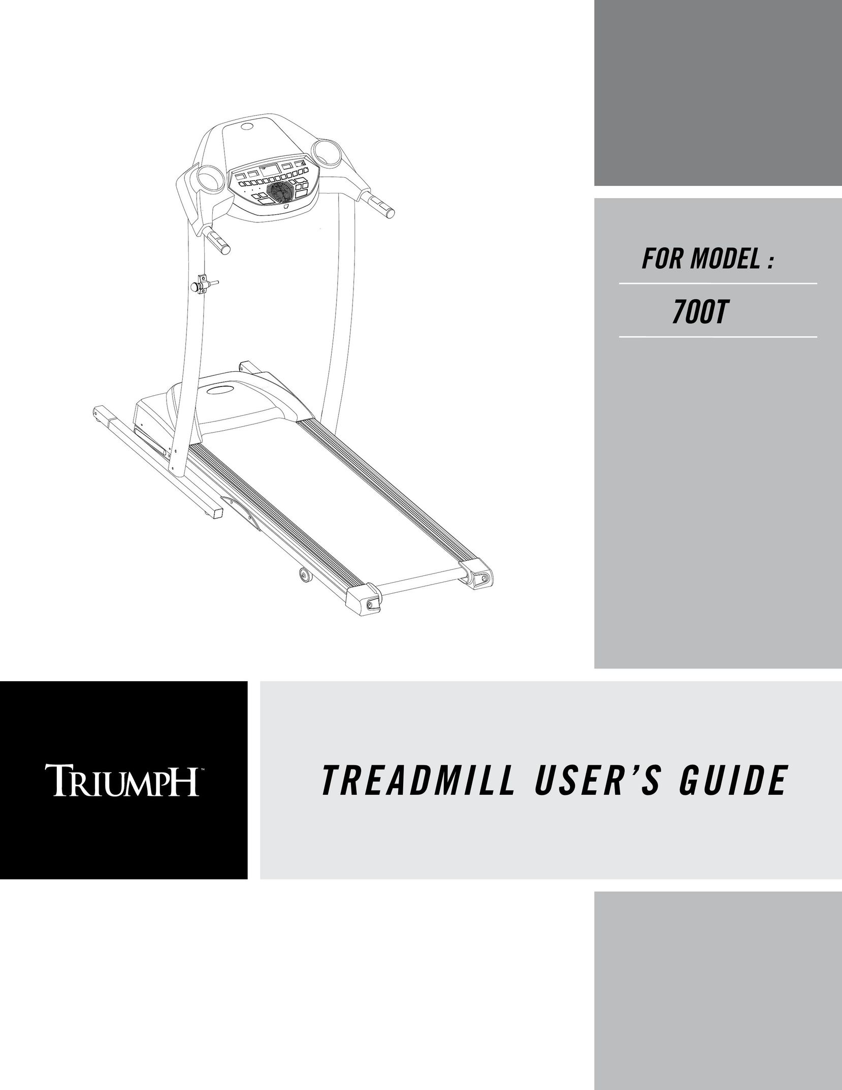 Triumph Plant 700T Treadmill User Manual