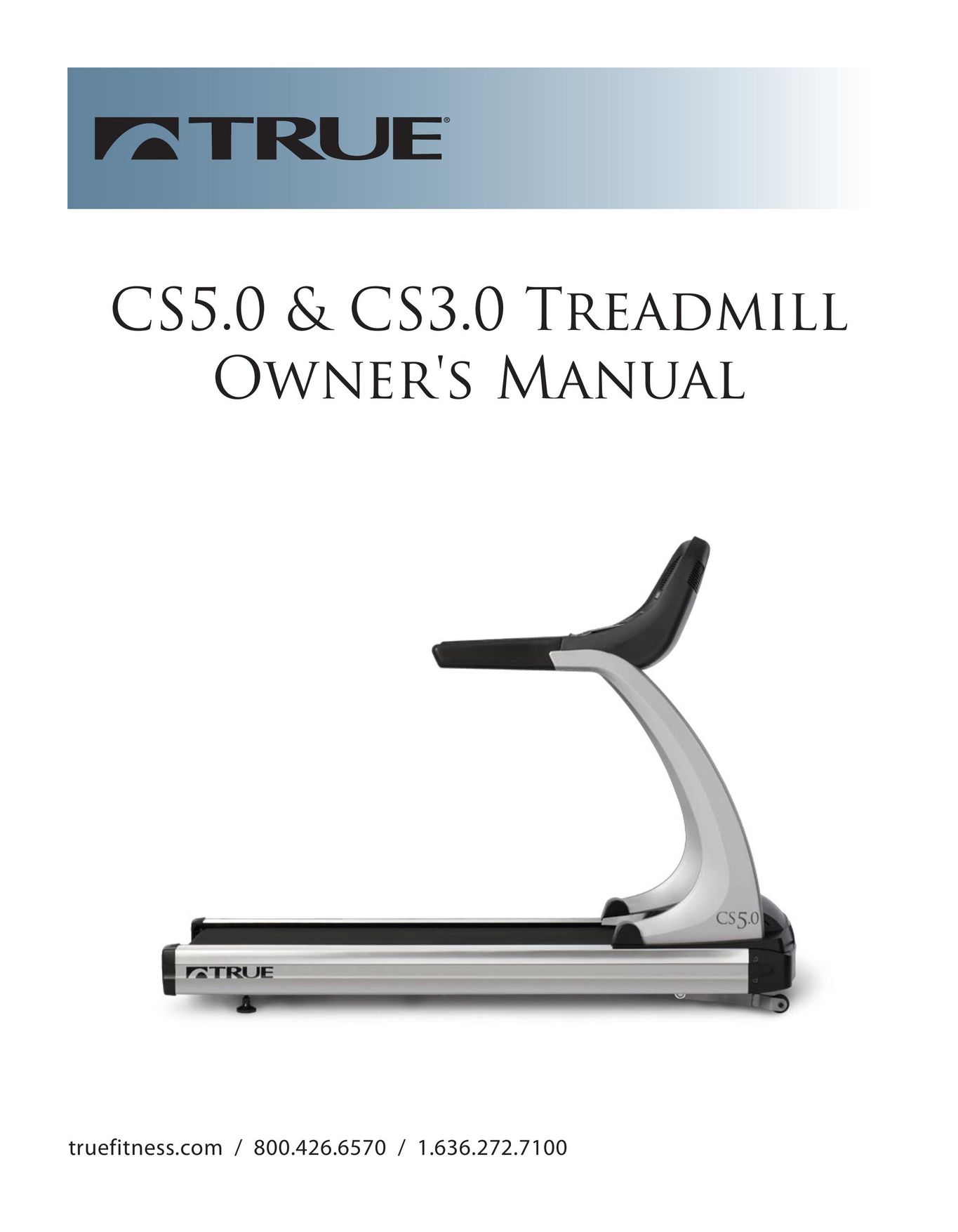 True Fitness Cs3.0 Treadmill User Manual