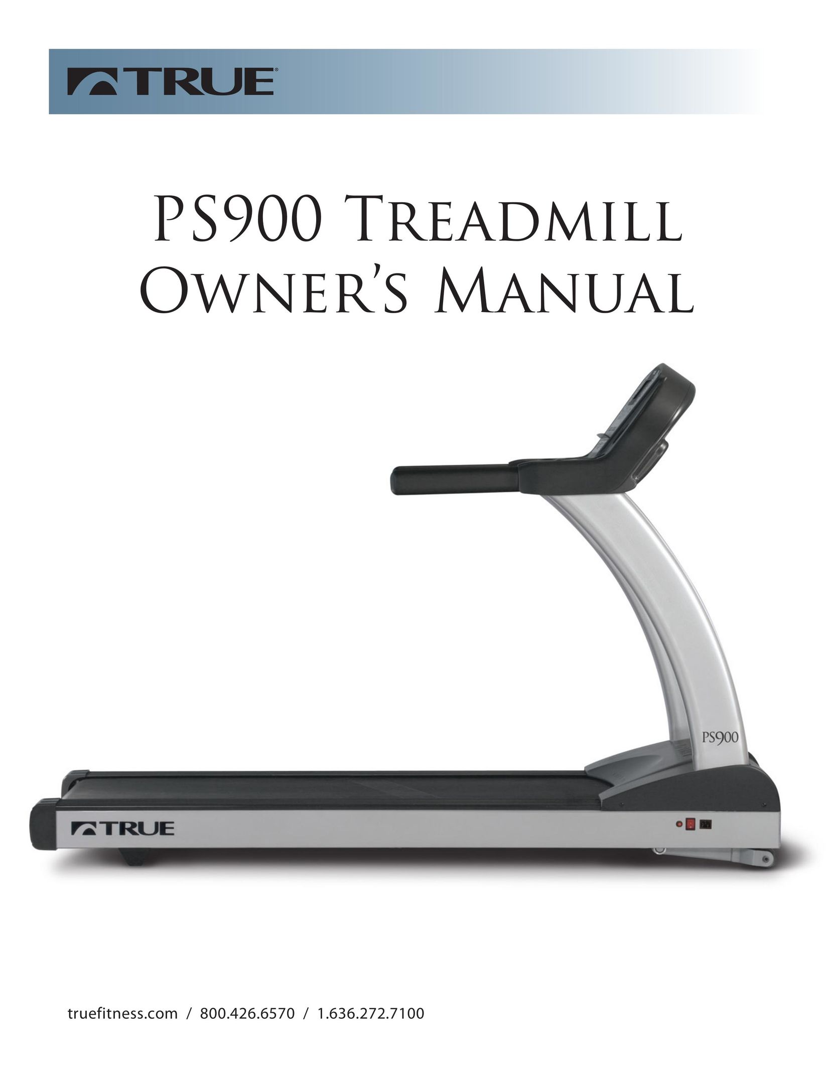 True Fitness PS900 Treadmill User Manual