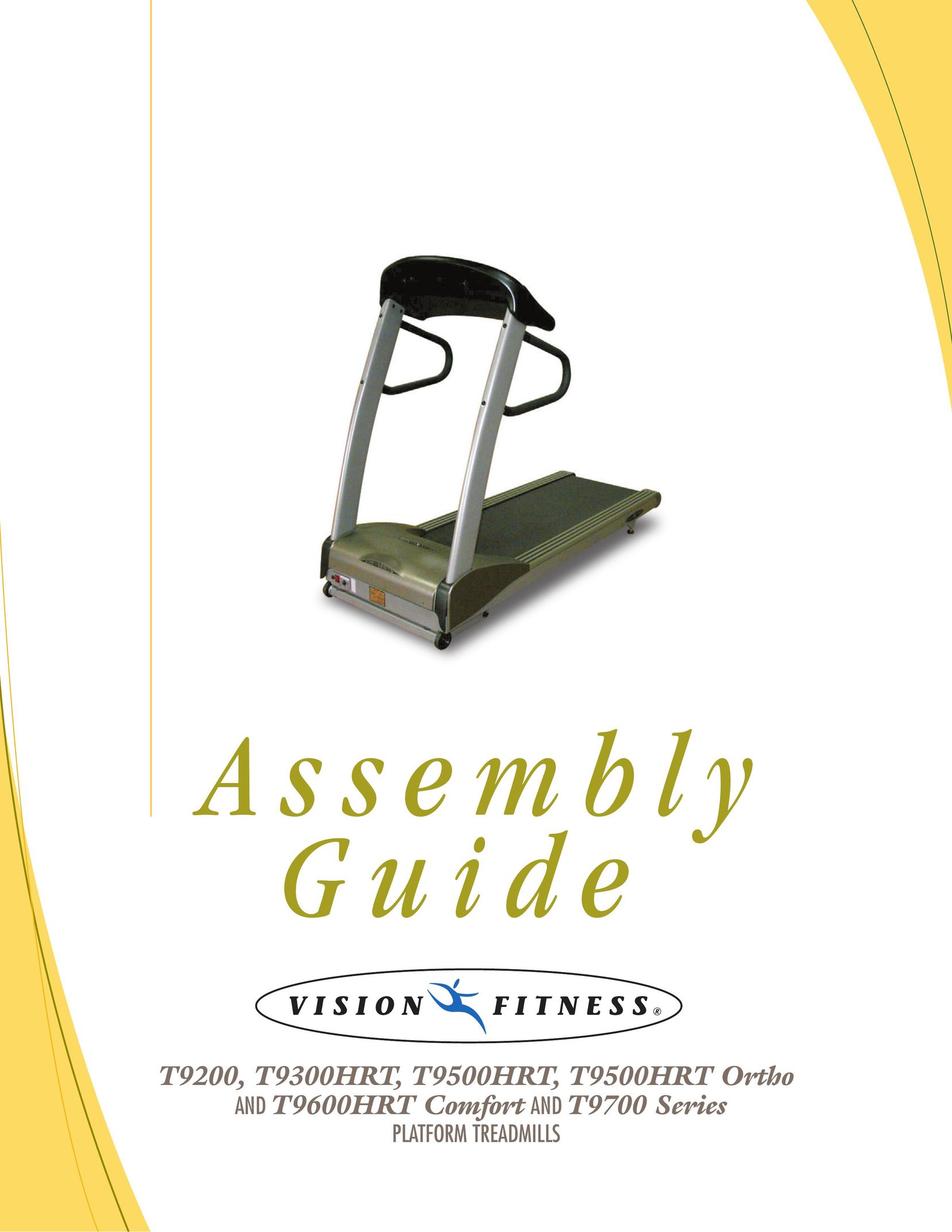 Vision Fitness T9700 Treadmill User Manual