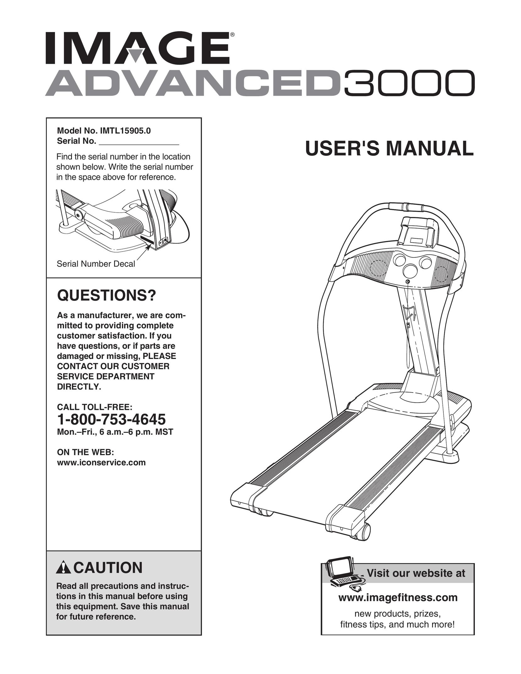 Weslo IMTL 15905.0 Treadmill User Manual