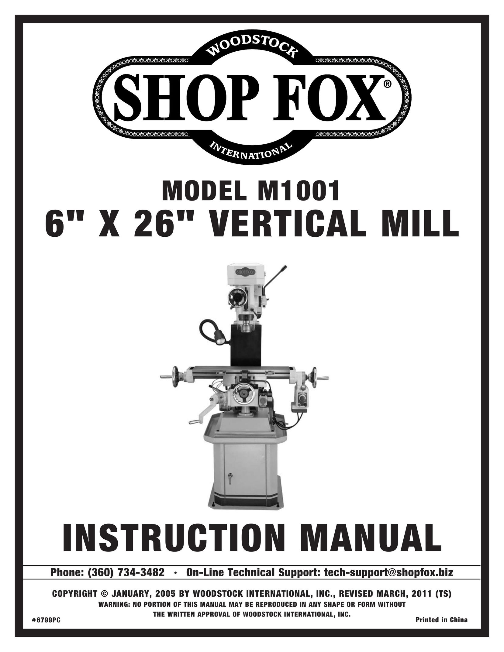 Woodstock M1001 Treadmill User Manual