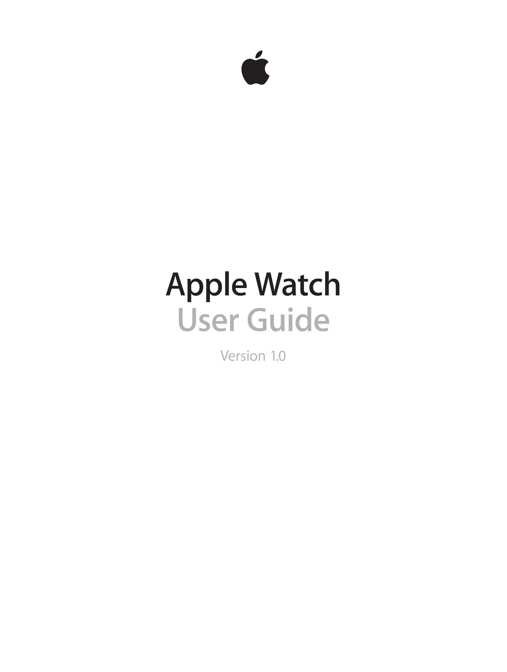 Apple A1554 Watch User Manual