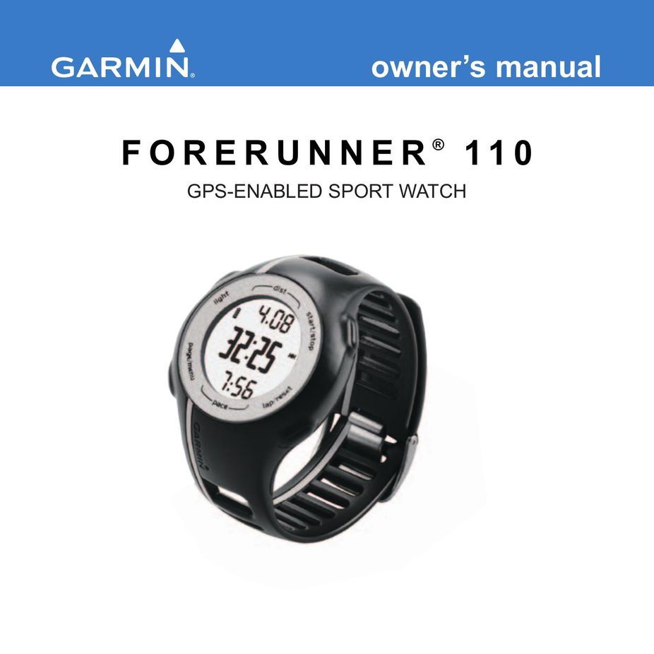 Garmin 100086300 Watch User Manual