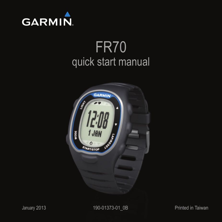 Garmin 190-01373-01_0B Watch User Manual
