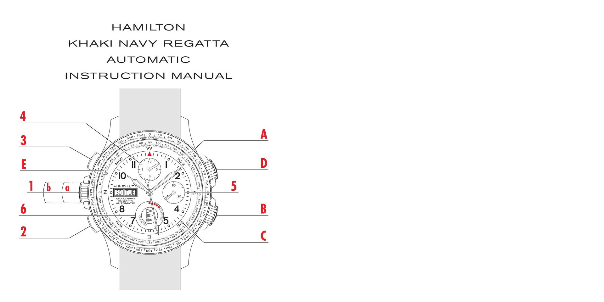 Hamilton Watch Khaki Navy Regatta Automatic Watch User Manual