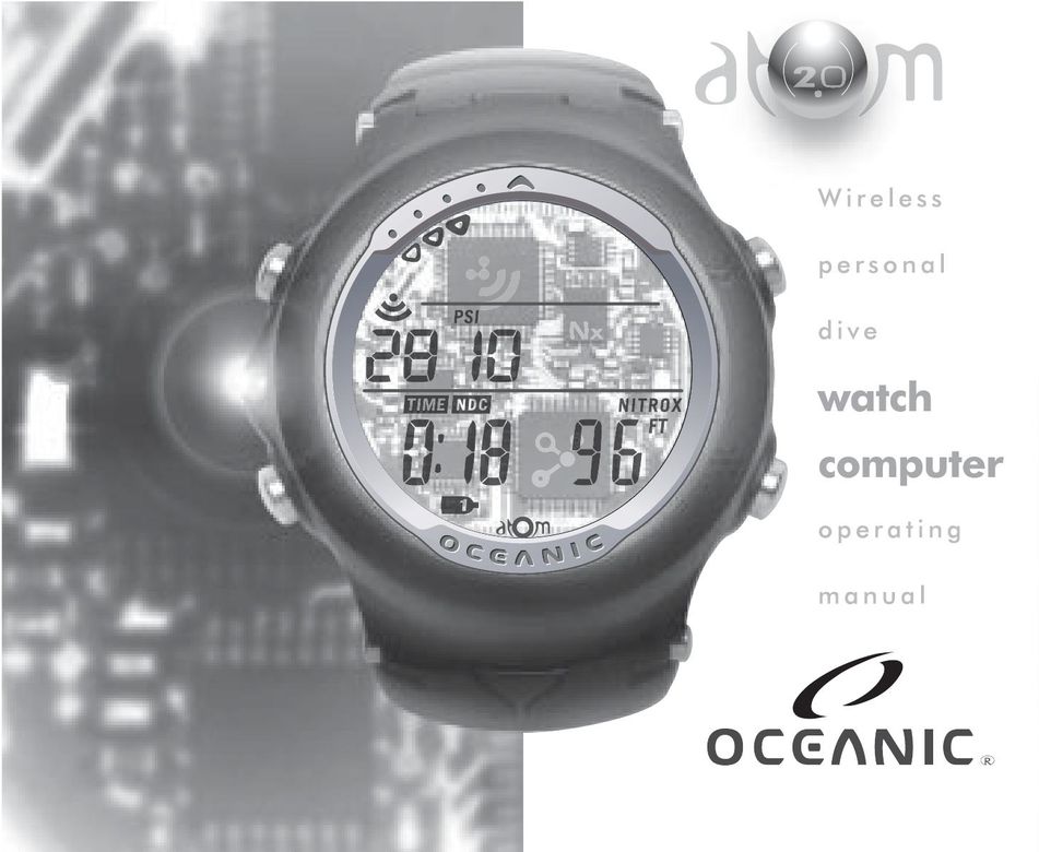 Oceanic ATOM 2.0 Watch User Manual