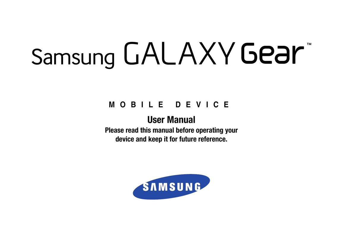 Samsung SM-V7000ZKAXAR Watch User Manual